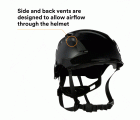 3M™ SecureFit™ X5000 casco de protección, con ventilación, 1000 V, CE, negro, X5012VE-CE