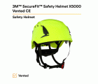 3M™ SecureFit™ X5000 casco de protección, con ventilación, 1000 V, CE, verde de alta visibilidad, X5014VE-CE