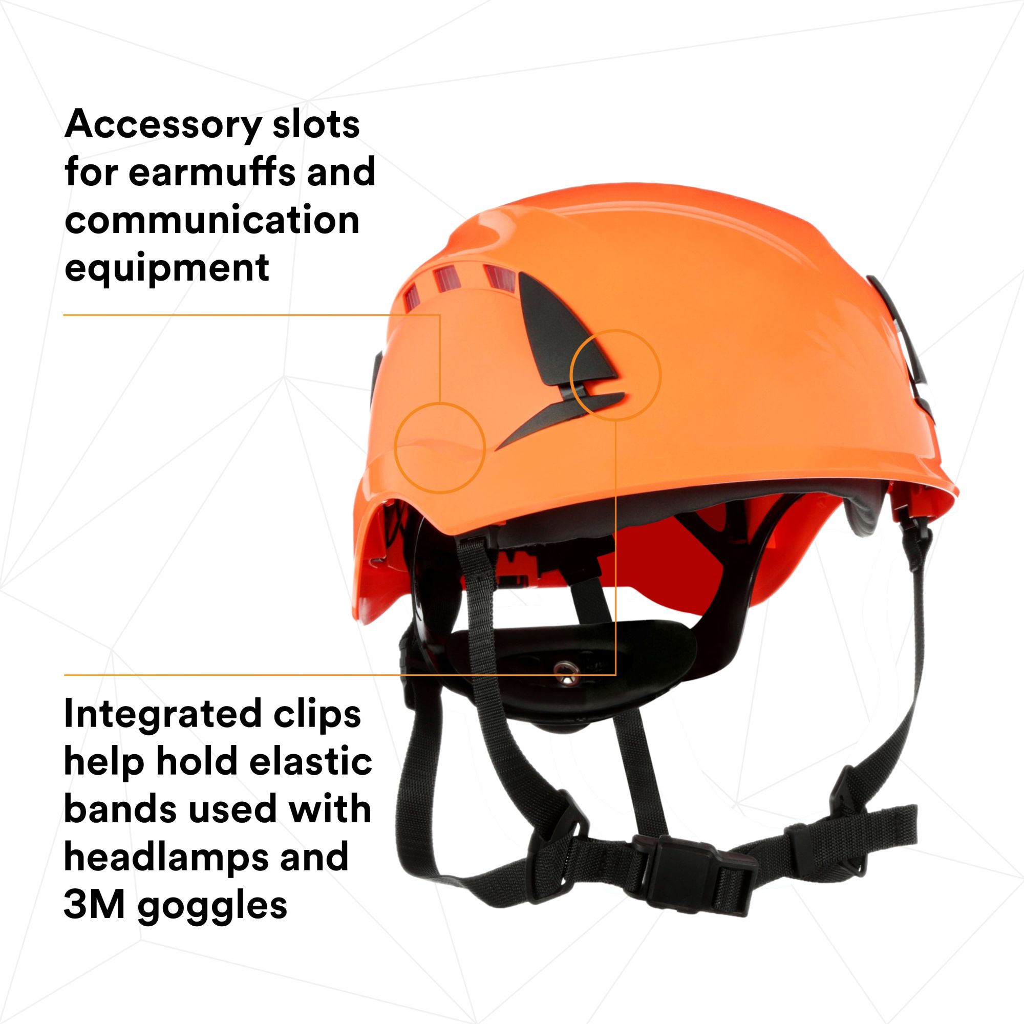 3M™ SecureFit™ X5000 casco de protección, con ventilación, 1000 V, CE, naranja, X5007VE-CE