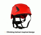 3M™ SecureFit™ X5000 casco de protección, con ventilación, 1000 V, CE, rojo, X5005VE-CE