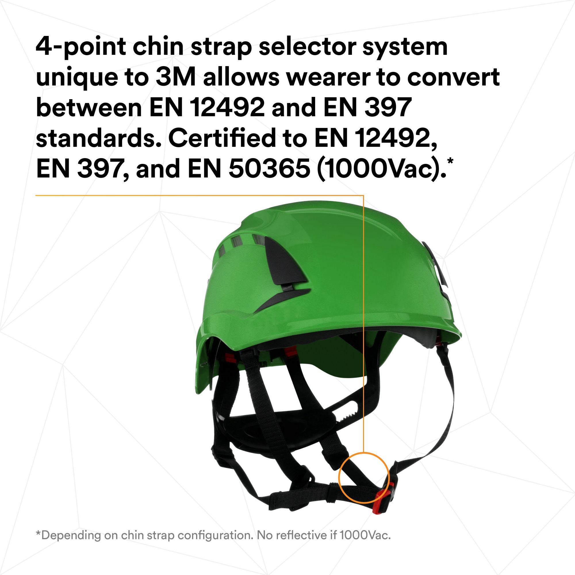 3M™ SecureFit™ X5000 casco de protección, con ventilación, 1000 V, CE, verde, X5004VE-CE