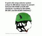 3M™ SecureFit™ X5000 casco de protección, con ventilación, 1000 V, CE, verde, X5004VE-CE