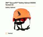 3M™ SecureFit™ X5000 casco de protección, con ventilación, 1000 V, CE, naranja, X5007VE-CE
