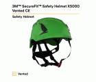 3M™ SecureFit™ X5000 casco de protección, con ventilación, 1000 V, CE, verde, X5004VE-CE