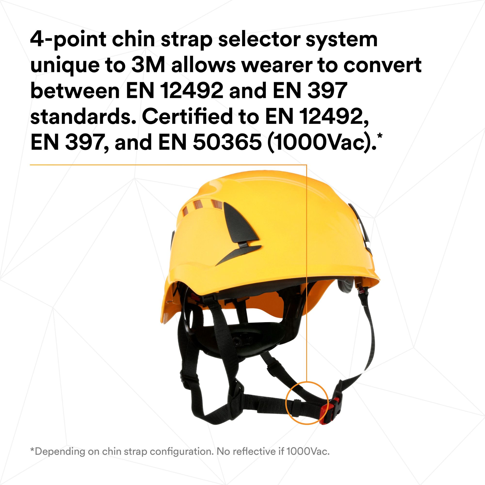 3M™ SecureFit™ X5000 casco de protección, con ventilación, 1000 V, CE, amarillo, X5002VE-CE