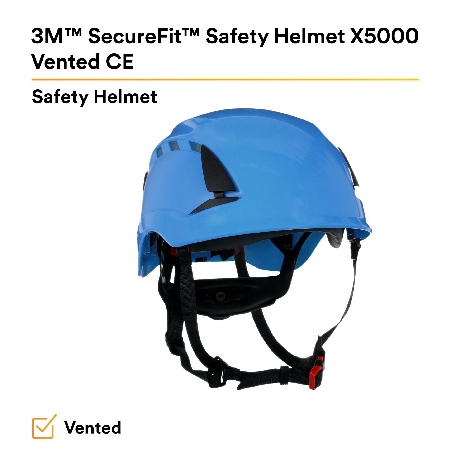 3M™ SecureFit™ X5000 casco de protección, con ventilación, 1000 V, CE, azul, X5003VE-CE