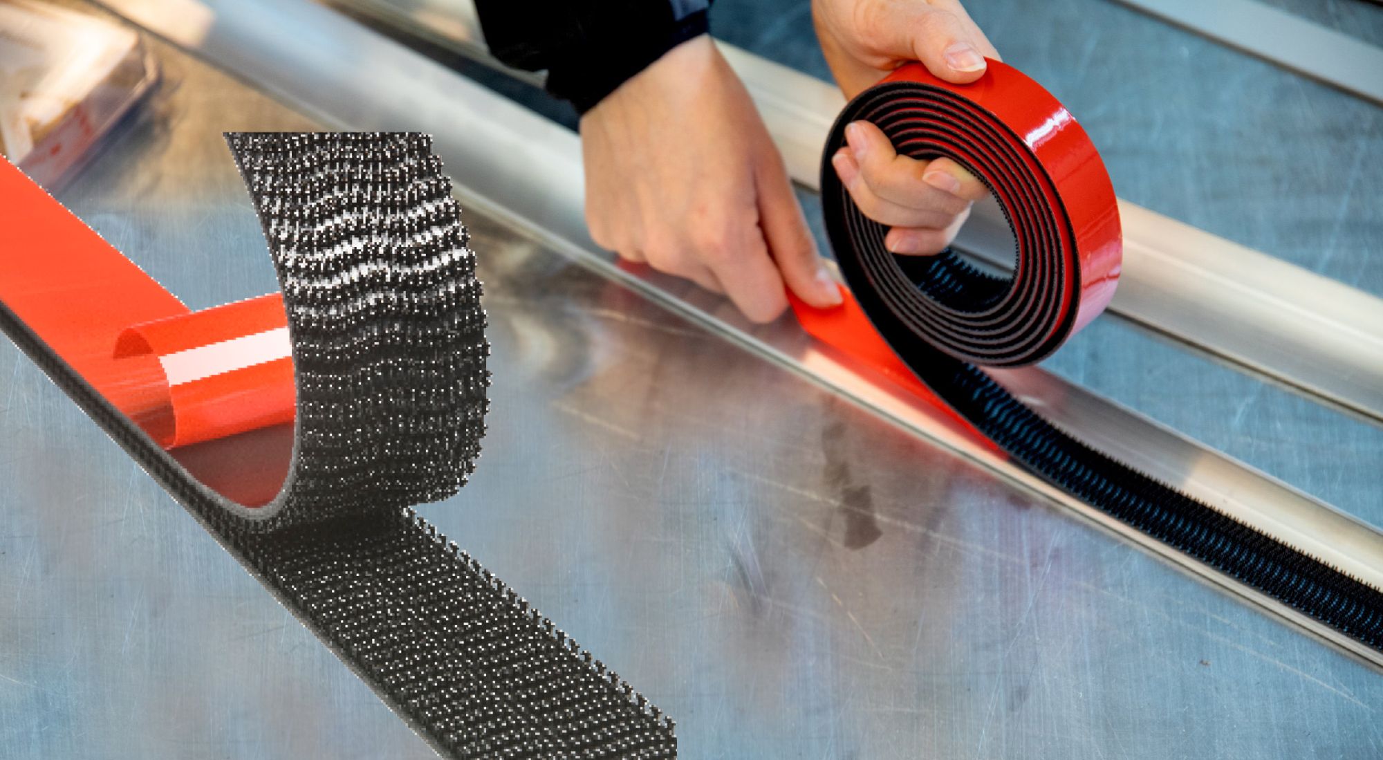 3M™ Dual Lock™ Sistemas de Unión Desmontable SJ356D, 250, Transparente, 25 mm x 45.7 m, 5.7 mm