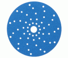 3M™ Hookit™ Disco abrasivo 325U, 150 mm, azul, Multiagujeros, P80, 51371