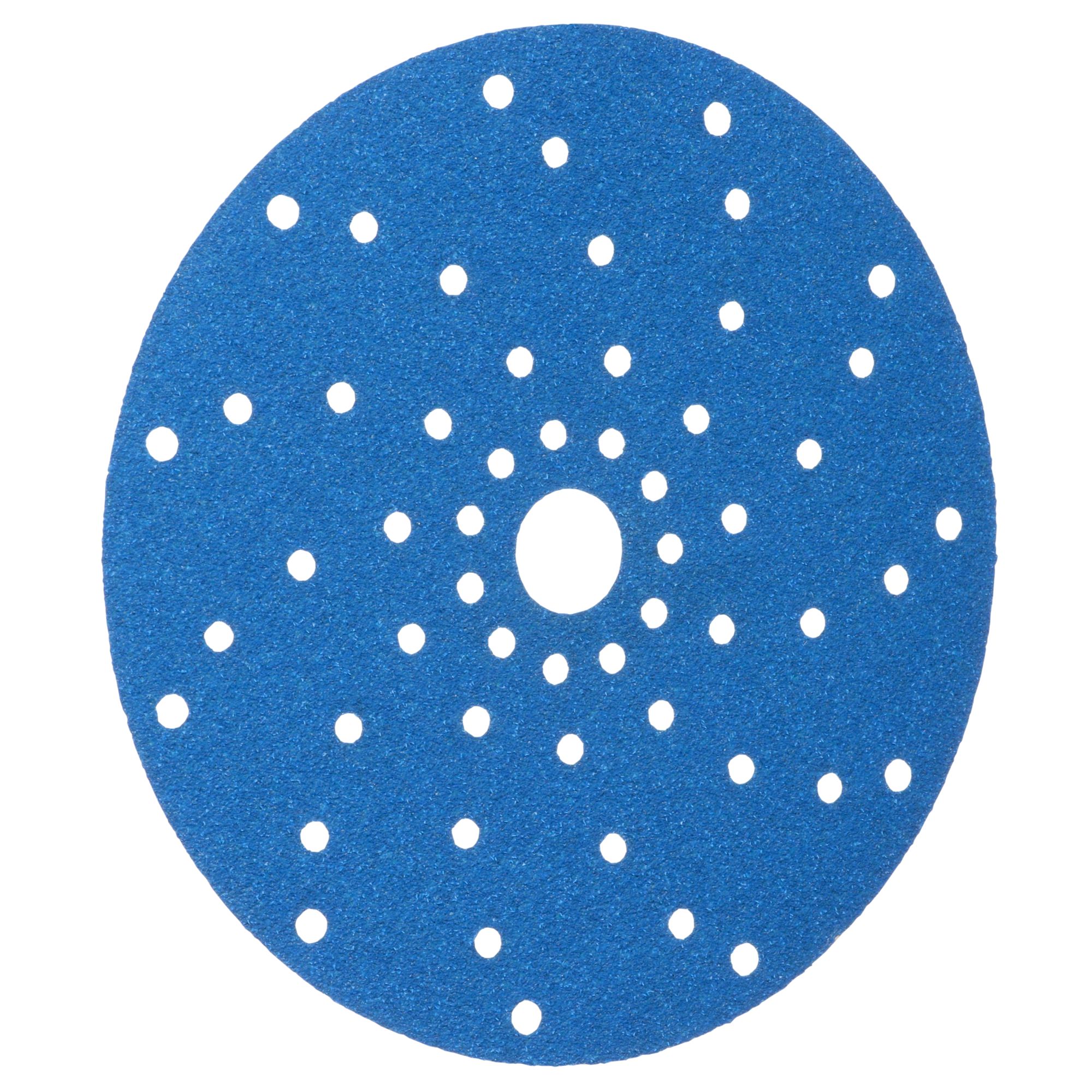 3M™ Hookit™ Disco abrasivo 325U, 150 mm, azul, Multiagujeros, P80, 51371