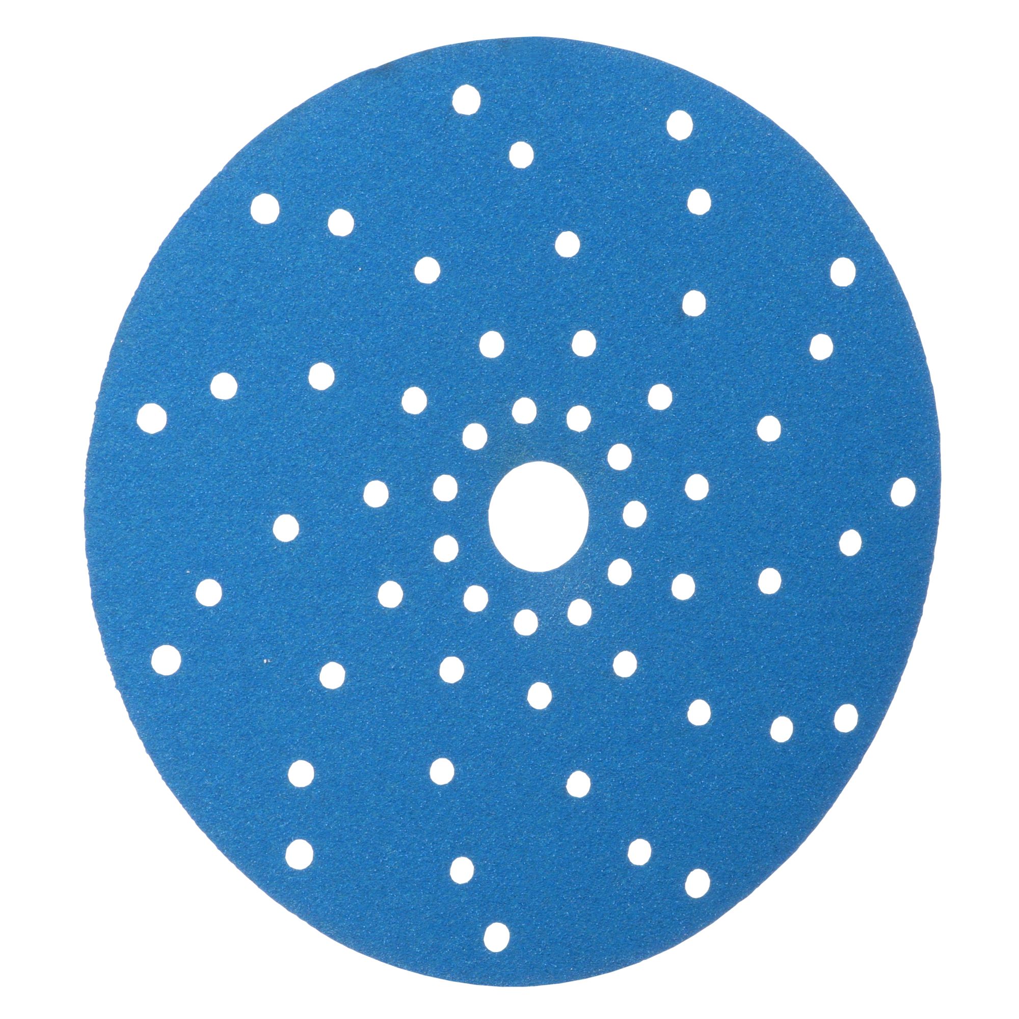 3M™ Hookit™ Disco abrasivo 325U, 150 mm, azul, Multiagujeros, P150, 51374