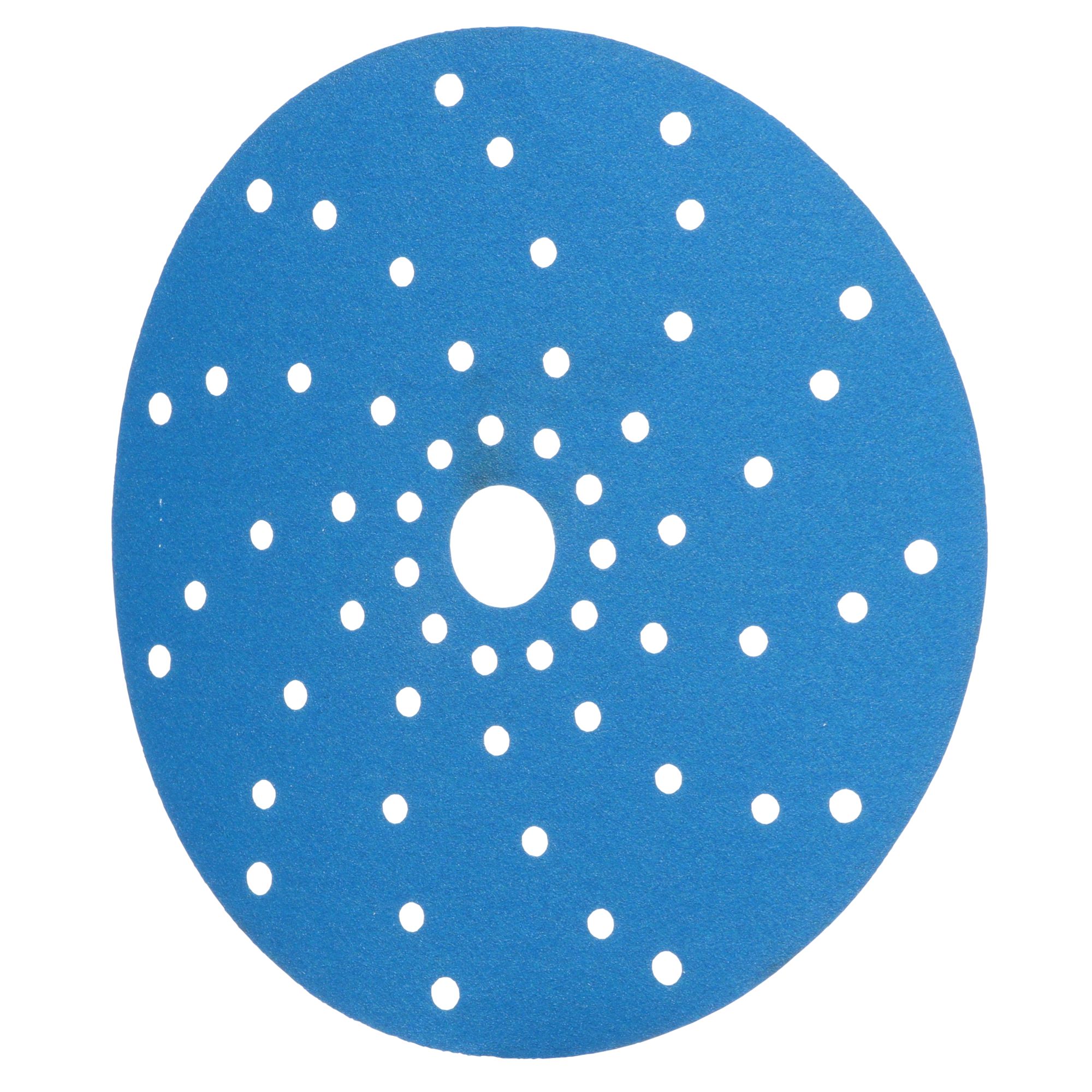 3M™ Hookit™ Disco abrasivo 325U, 150 mm, azul, Multiagujeros, P180, 51375