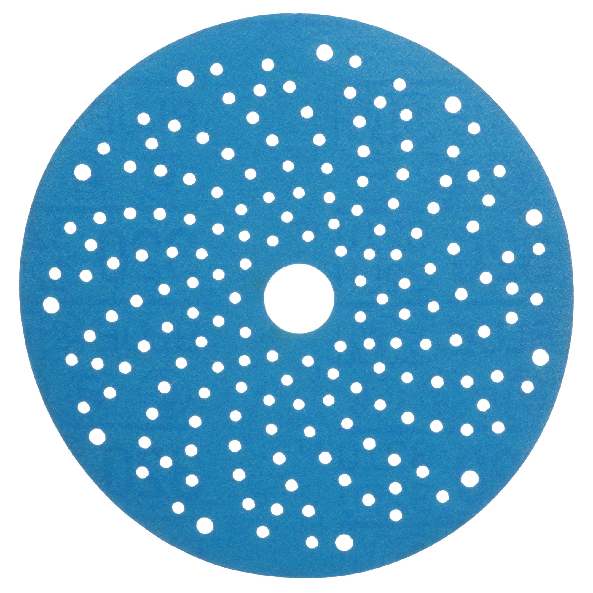 3M™ Hookit™ Disco abrasivo 325U, 150 mm, azul, Multiagujeros, P320, 51379