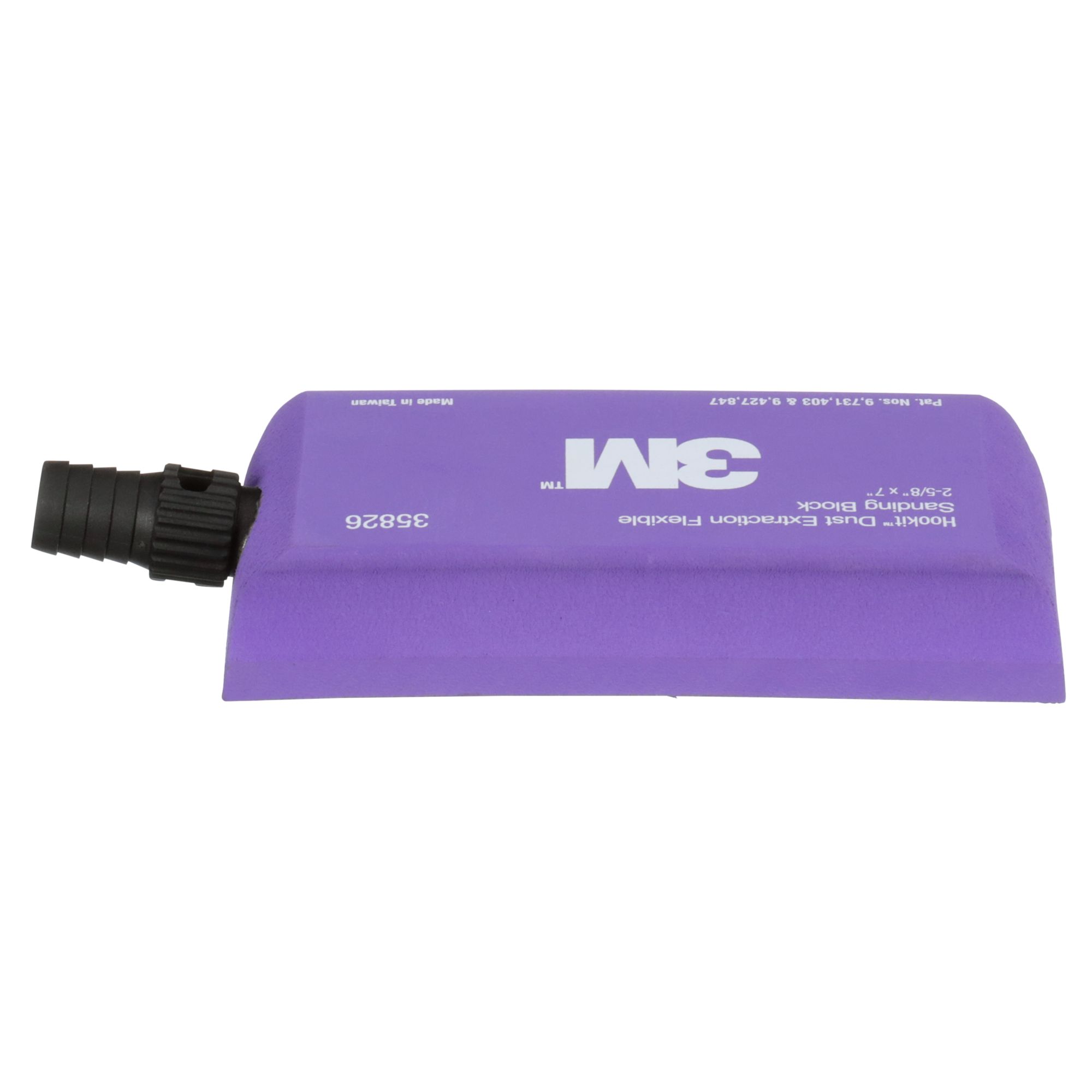 3M™ Hookit™ Taco de lijado flexible con extracción de polvo, 178 mm x 67 mm, 35826