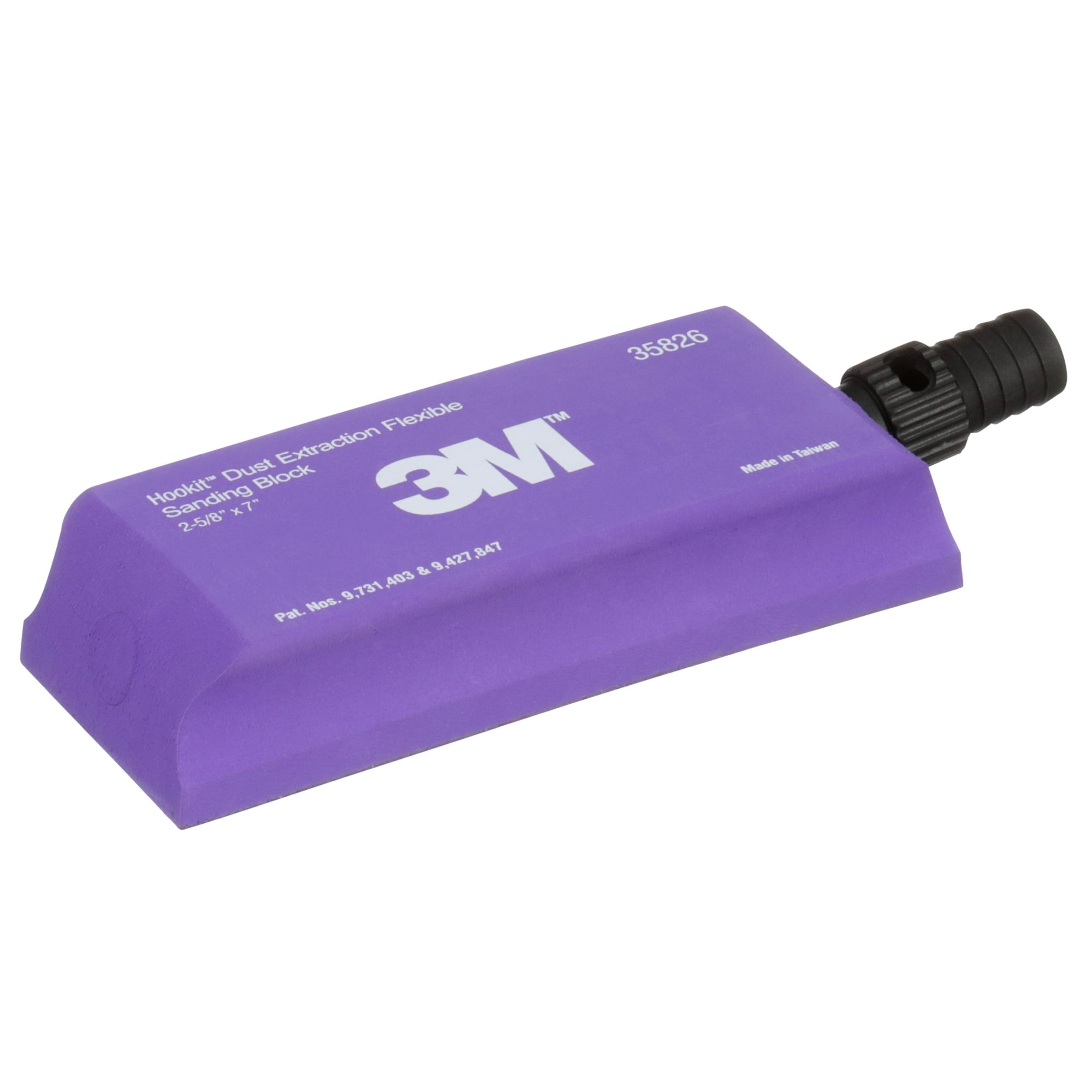 3M™ Hookit™ Taco de lijado flexible con extracción de polvo, 178 mm x 67 mm, 35826