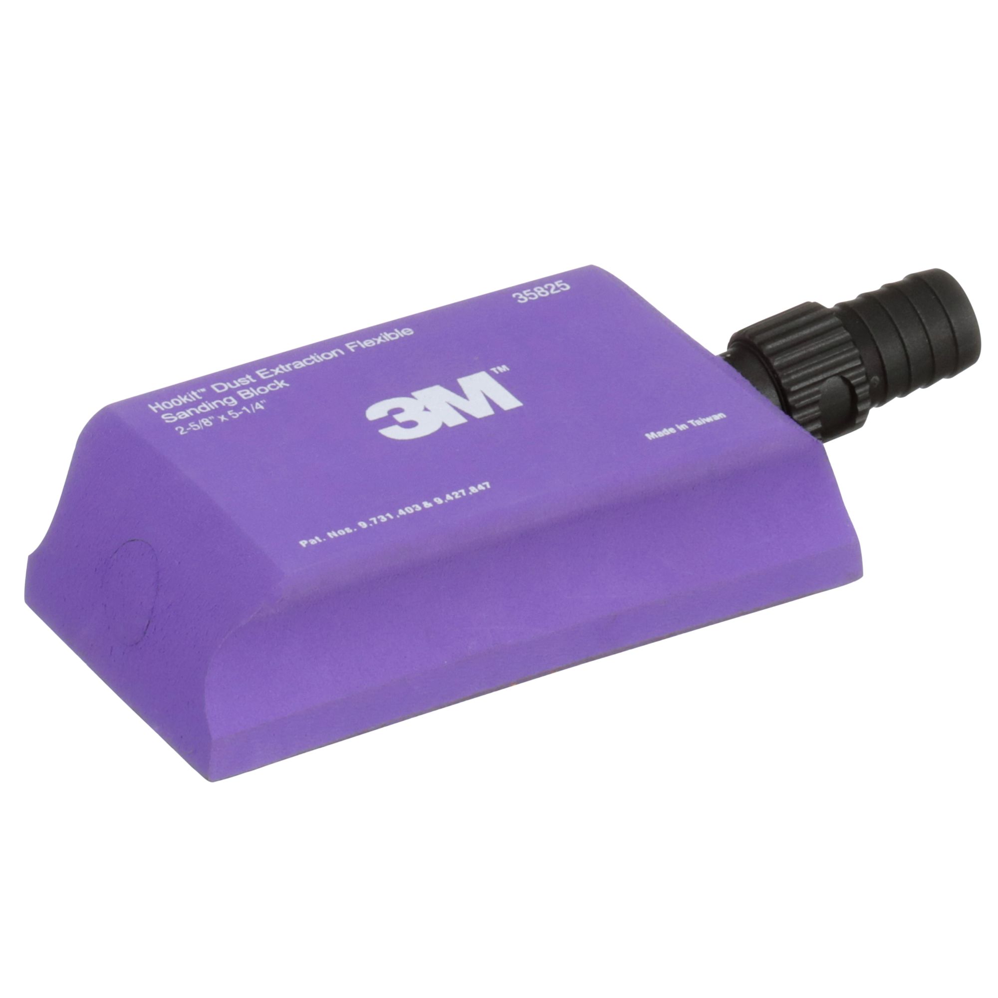 3M™ Hookit™ Taco de lijado flexible con extracción de polvo, 133 mm x 67 mm, 35825