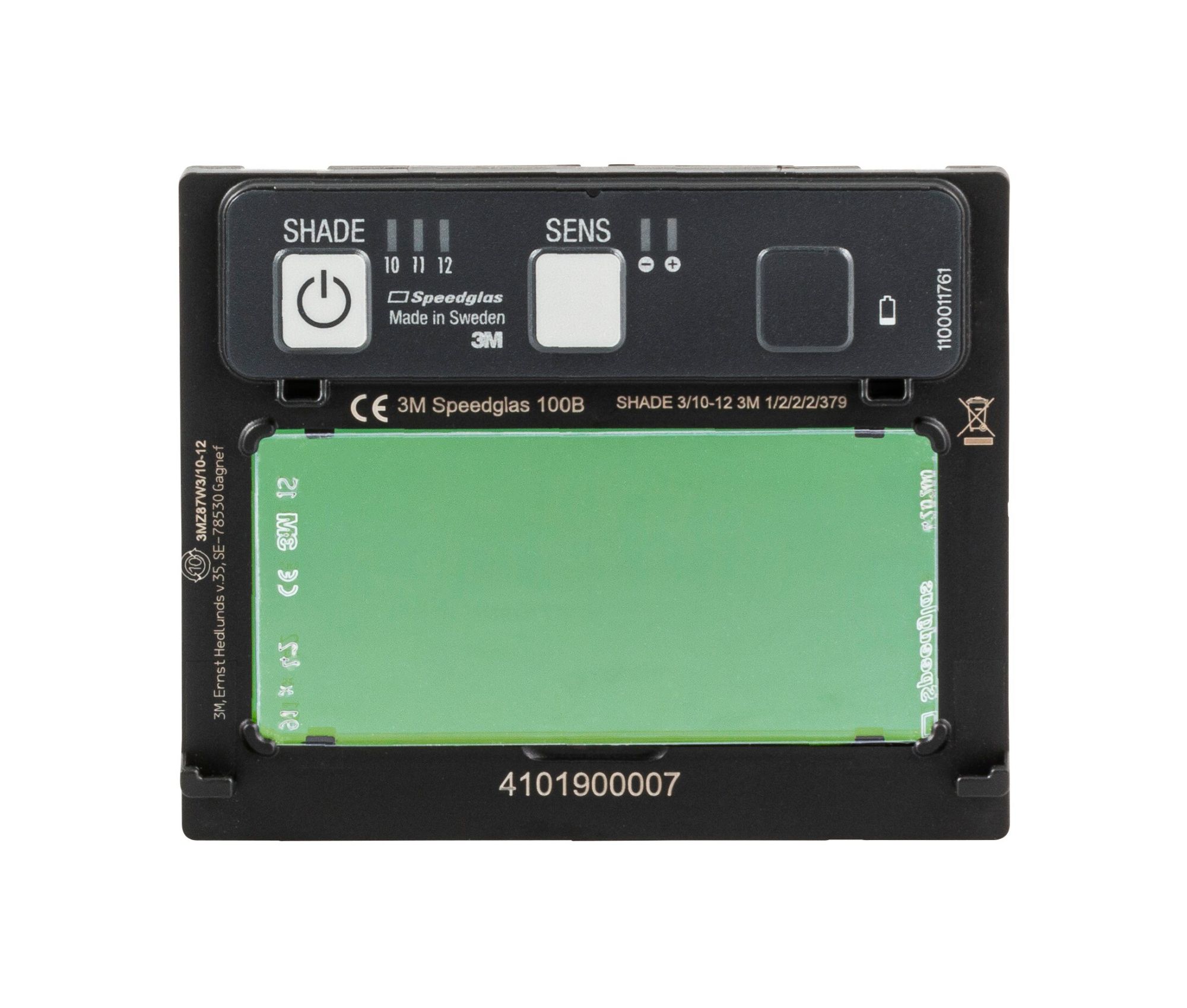 Filtros de soldadura autooscurescentes 3M™ Speedglas™ serie 100, 100B, tonos 3, 10-12, 750014