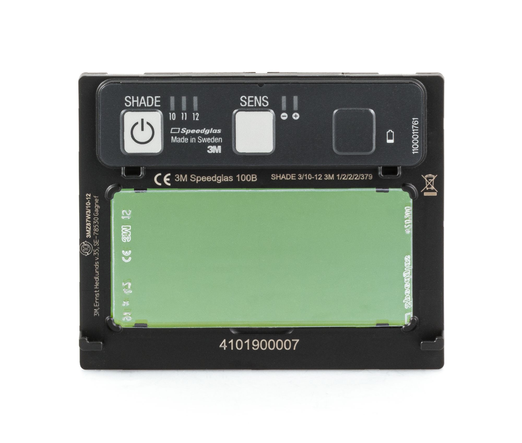 Filtros de soldadura autooscurescentes 3M™ Speedglas™ serie 100, 100B, tonos 3, 10-12, 750014