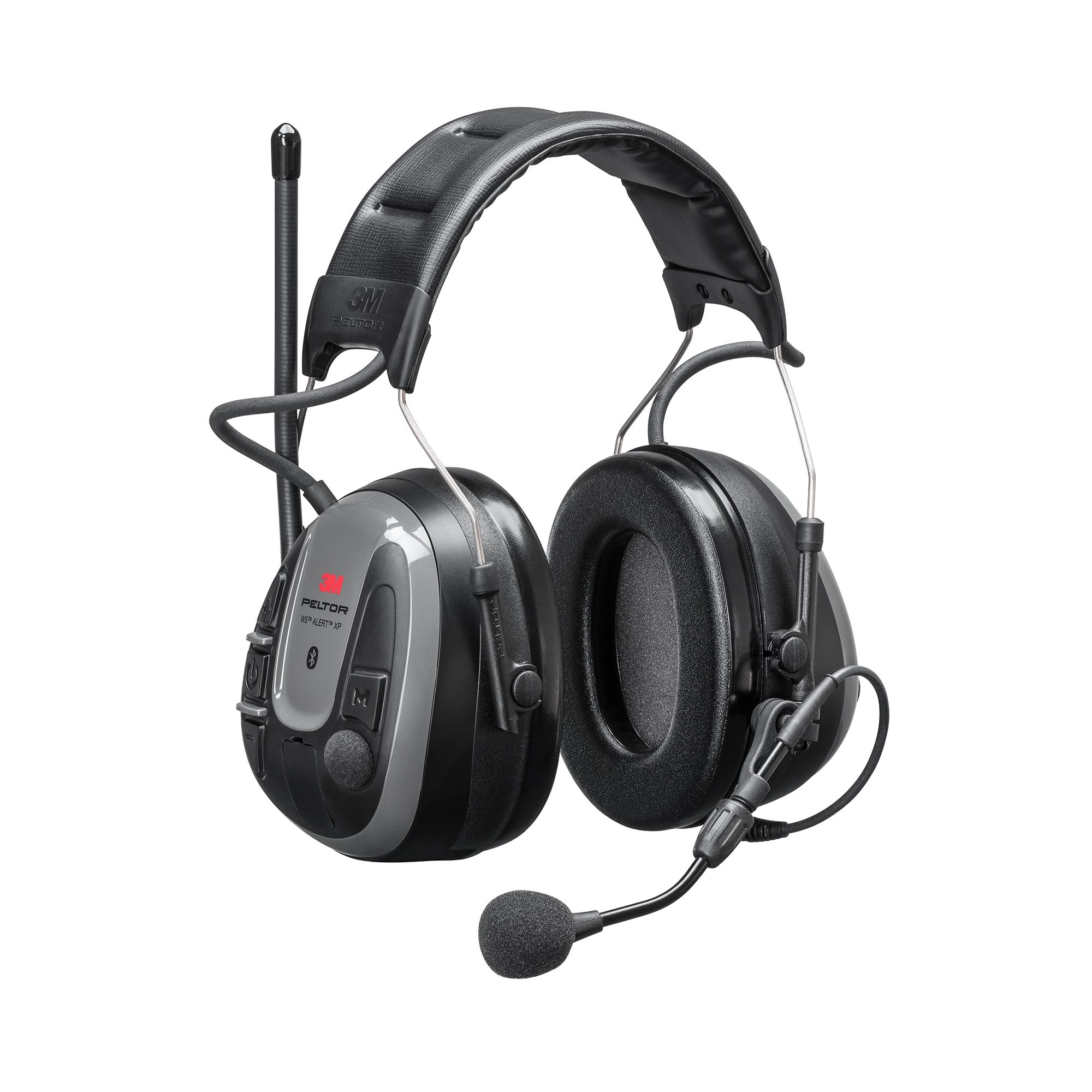 3M™ PELTOR™ WS™ ALERT™ XP Orejeras, Bluetooth®, radio FM, gris, diadema, MRX21A5WS6