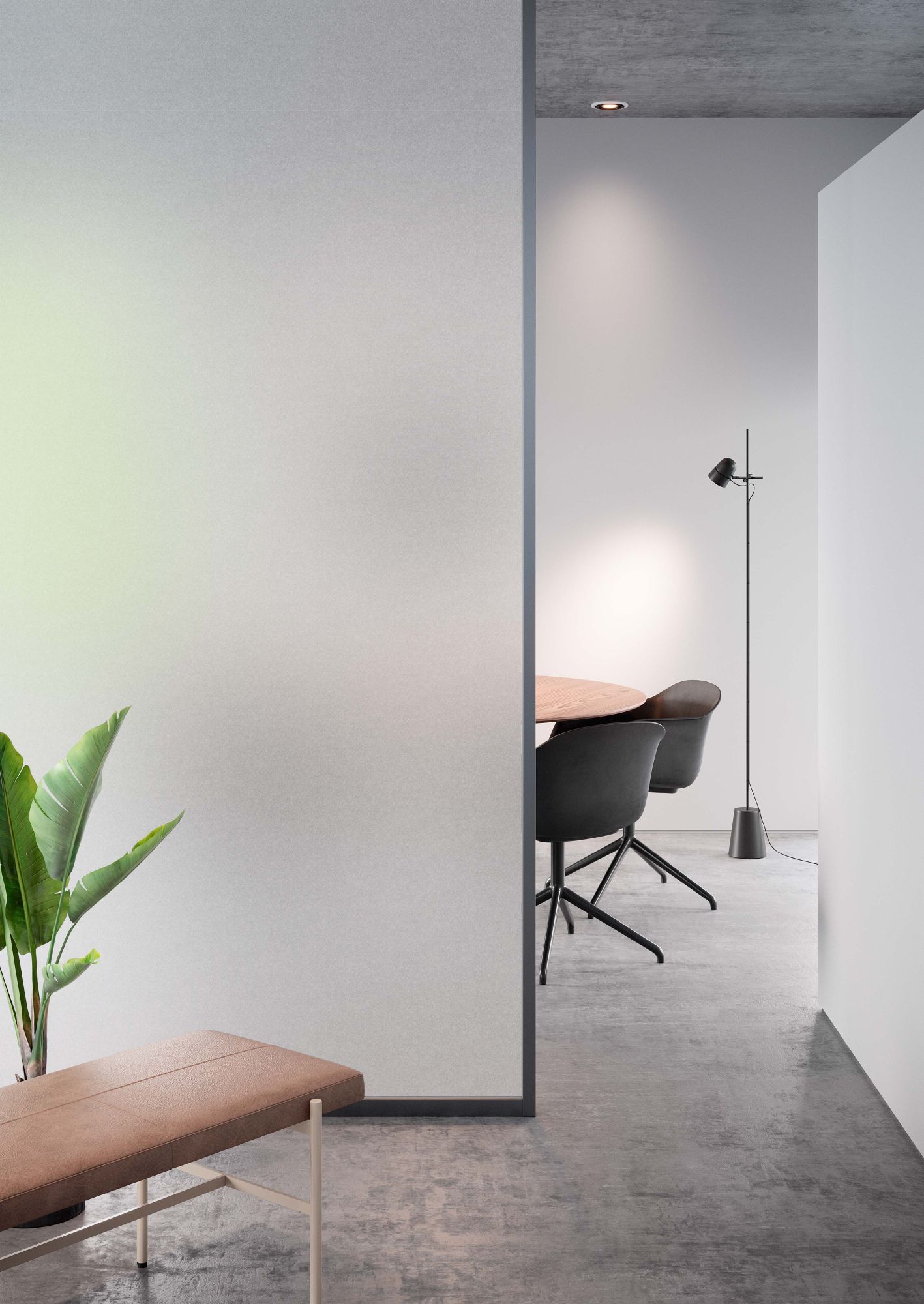 3M™ Fasara™ Natural laminas decoración vidrio, SH2PTSG, Shigure, White, 1270 mm x 30 m