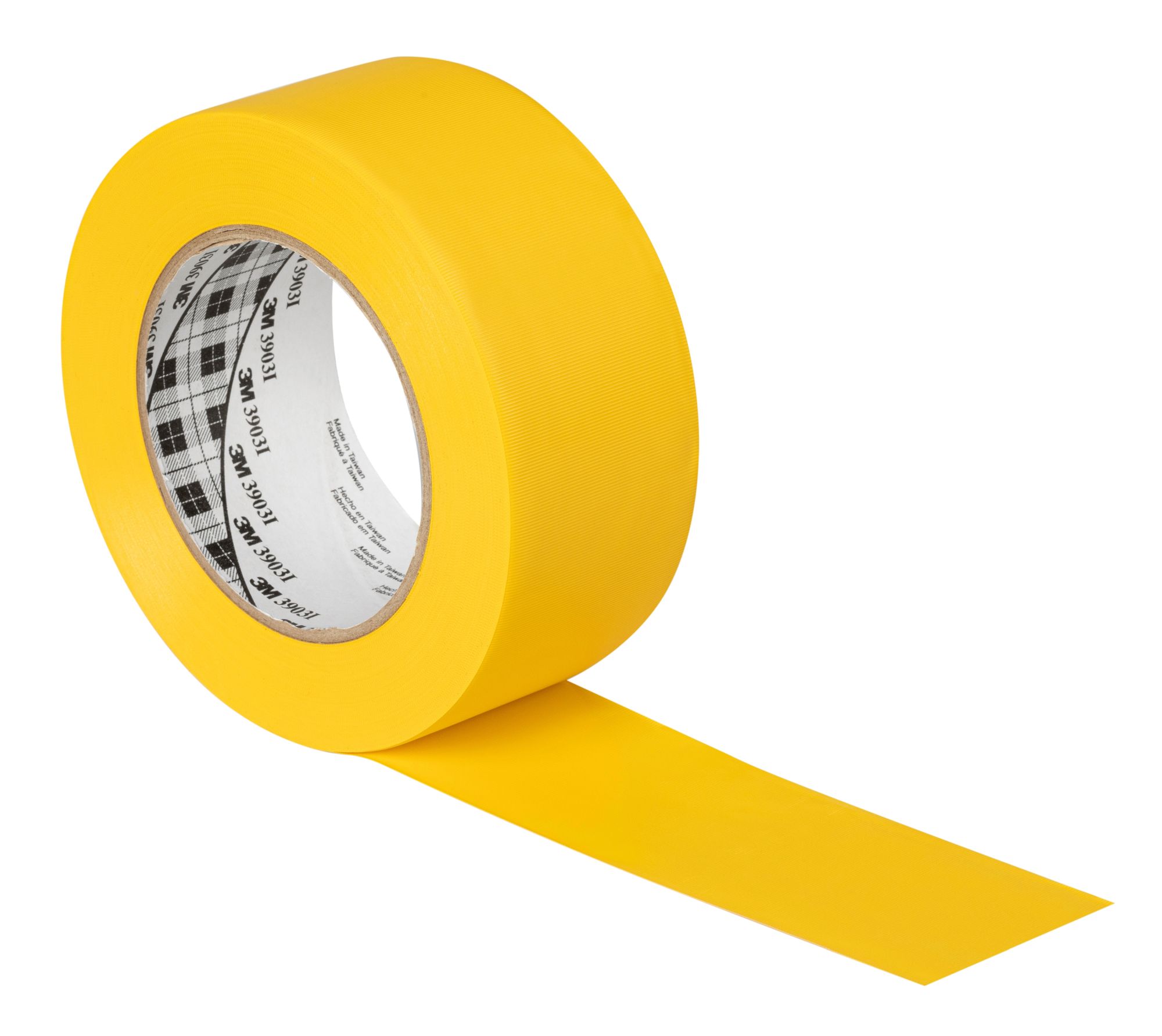 3M™ Cinta adhesiva de vinilo 3903i, Amarillo, 50 mm x 50 m