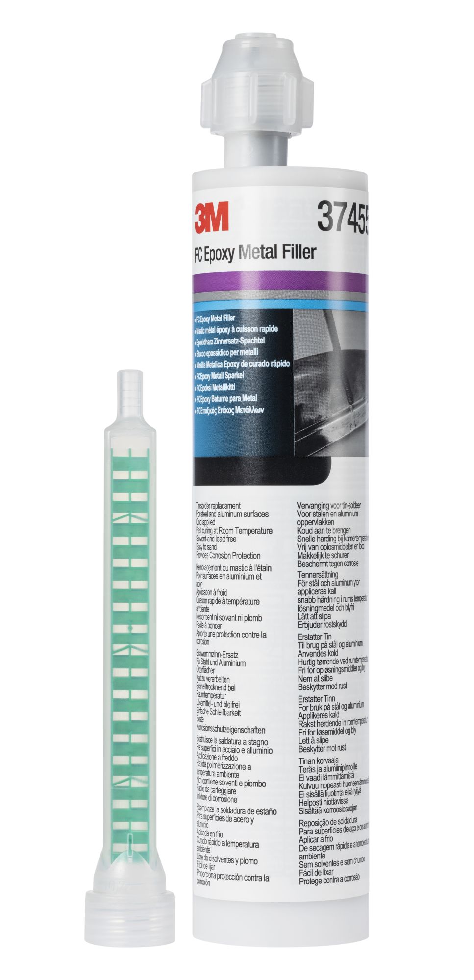 3M™ FC Masilla epoxi para metal, 180 ml, 37455