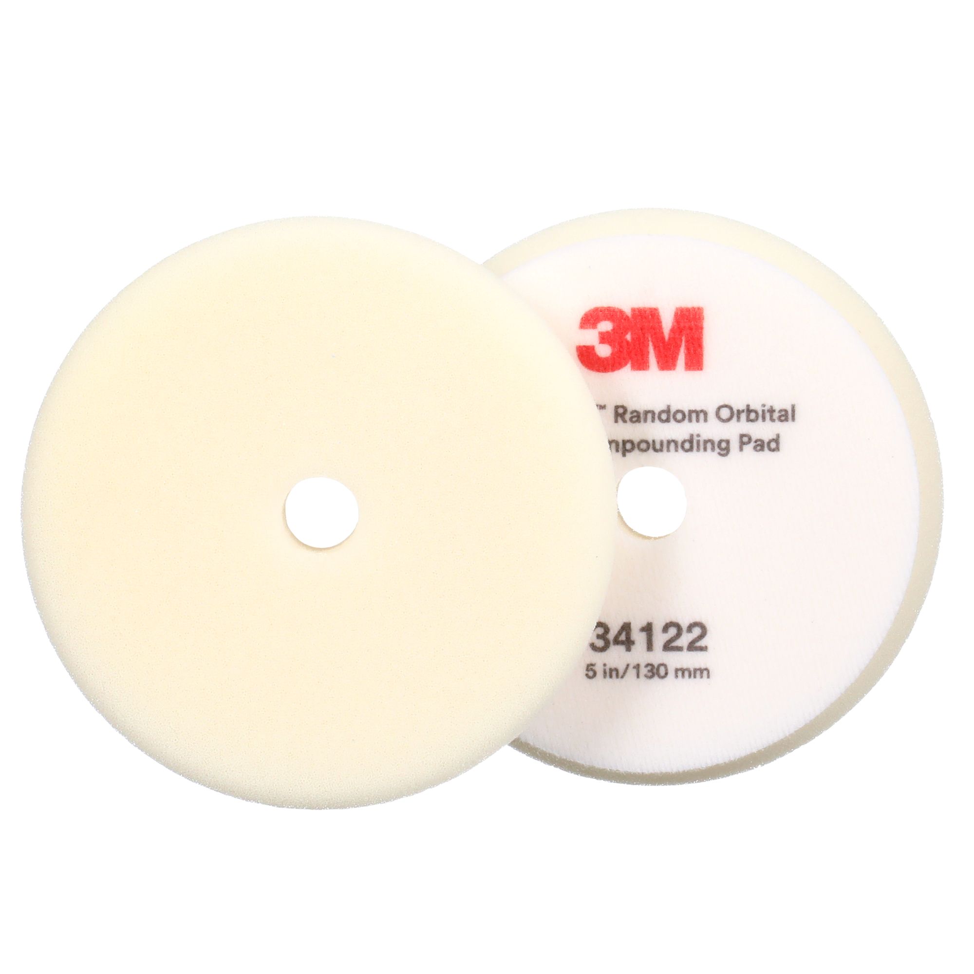 3M™ Perfect-It™ Boina de pulido de espuma para sistema rotorbital, 130 mm, Blanca, 34122