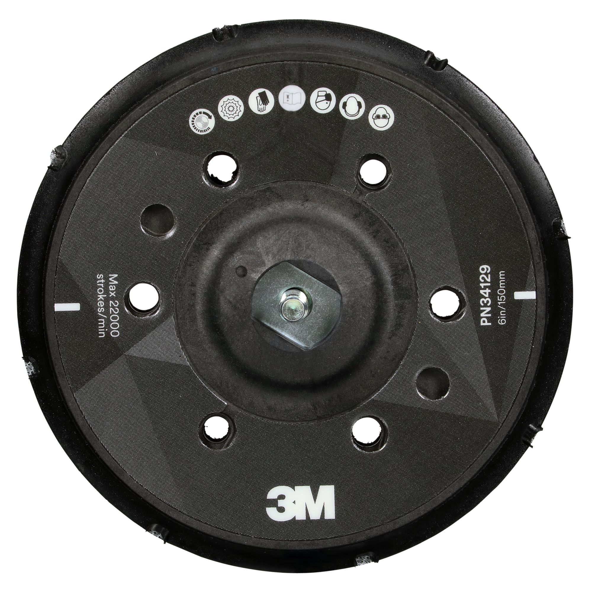 3M™ Perfect-It™ Plato soporte para pulidora rotorbital, 150 mm, 34129