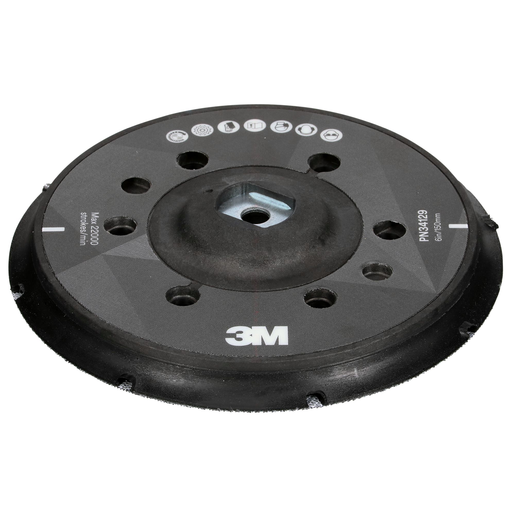 3M™ Perfect-It™ Plato soporte para pulidora rotorbital, 150 mm, 34129