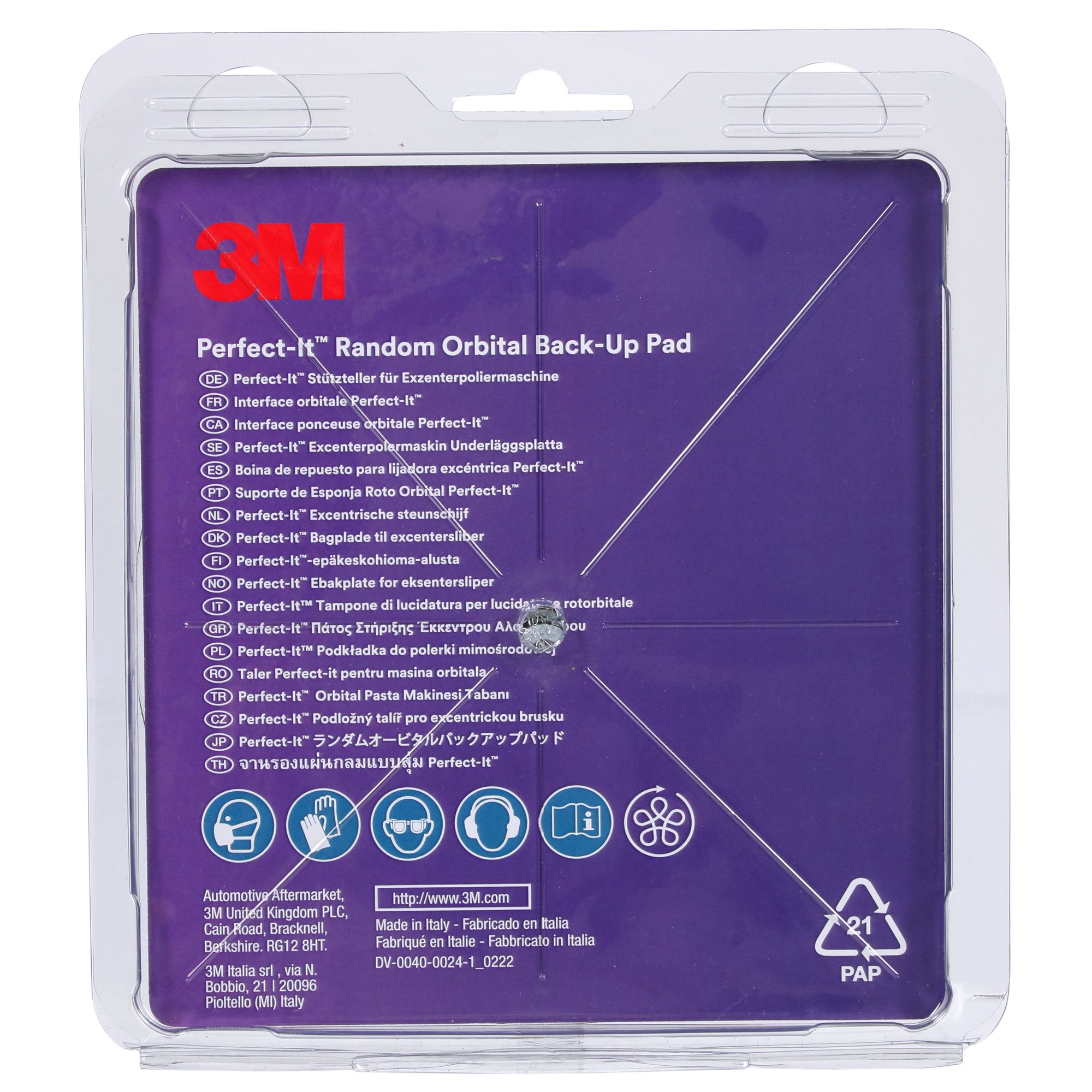 3M™ Perfect-It™ Plato soporte para pulidora rotorbital, 150 mm, 34129
