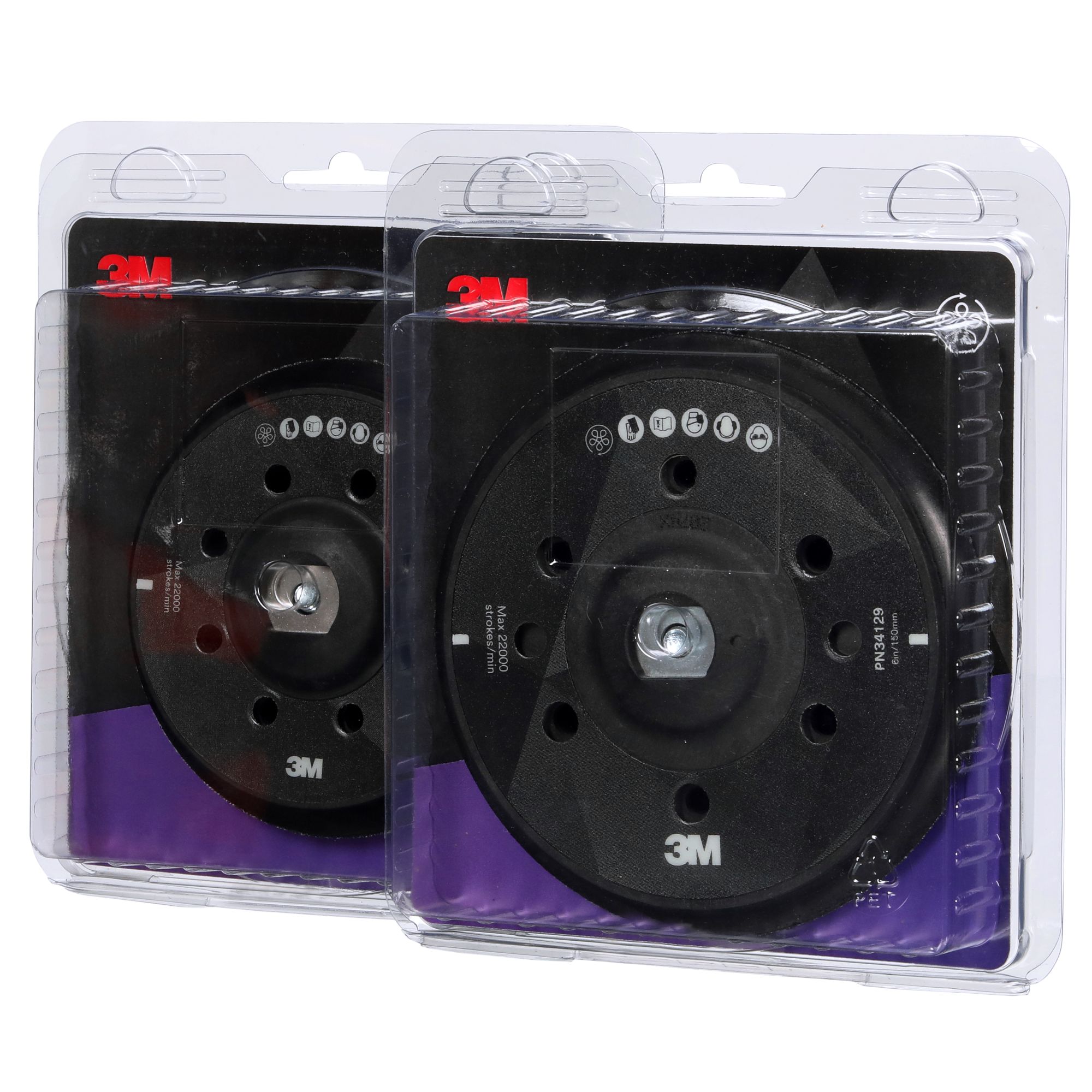 3M™ Perfect-It™ Plato soporte para pulidora rotorbital, 130 mm, 34128