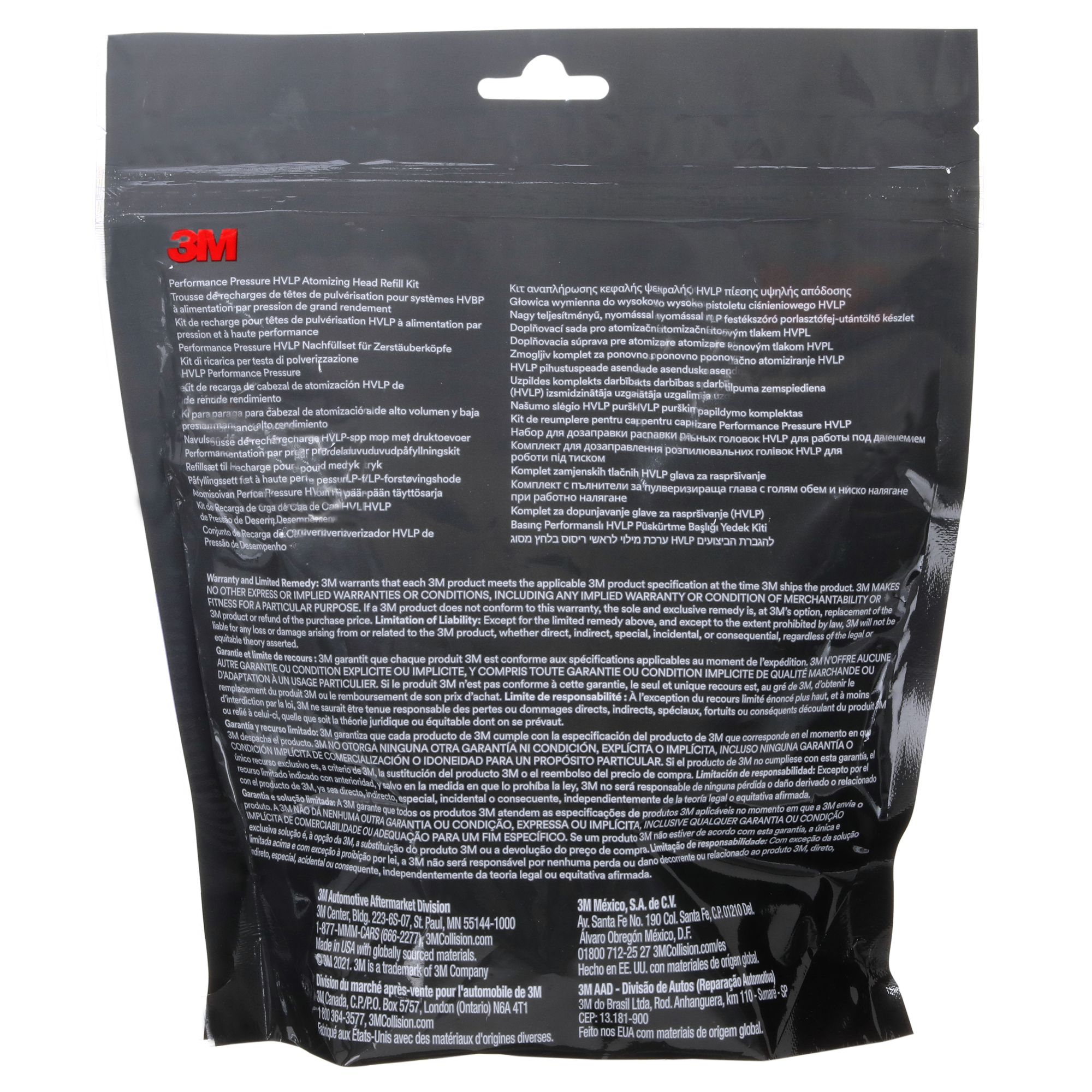 3M™ Kit de recarga de boquillas HVLP de presión de alto rendimiento, blanco, 0.9, 26809