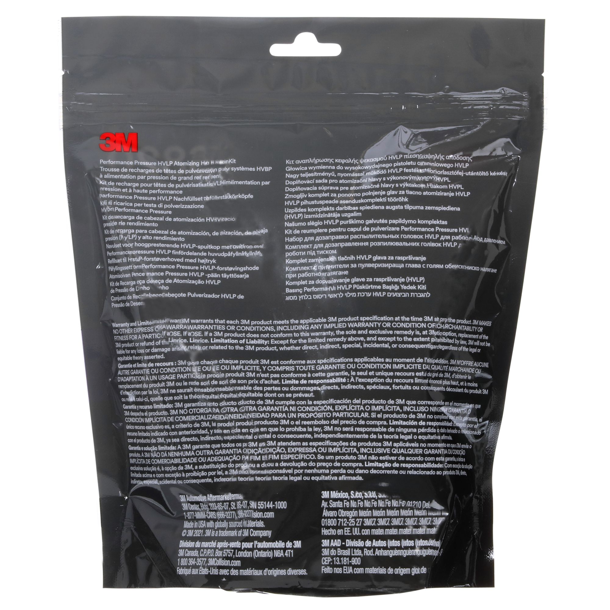 3M™ Kit de recarga de boquillas HVLP de presión de alto rendimiento, roja, 2.0 26820