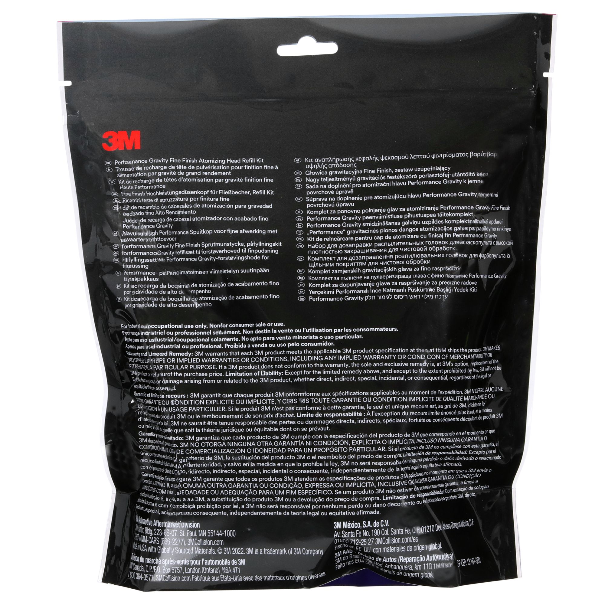 3M™ Kit de recarga de boquillas de acabado fino por gravedad de alto rendimiento, Verde, 1.3, 26913