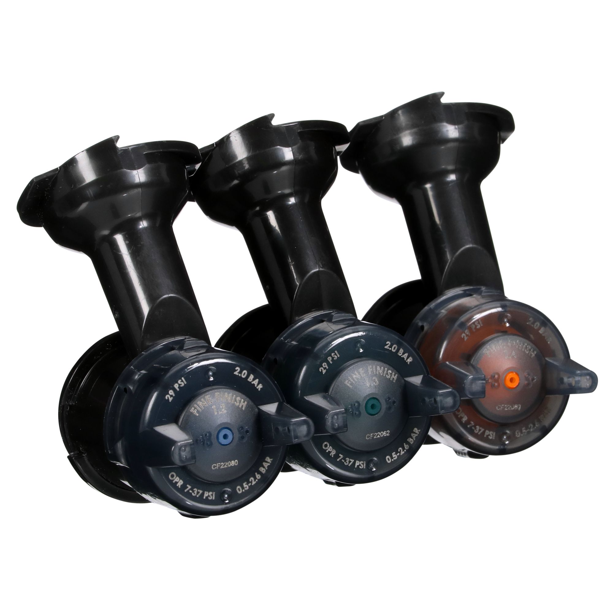 3M™ Kit de recarga de boquillas de acabado fino por gravedad de alto rendimiento, Laranja, 1.4, 26914