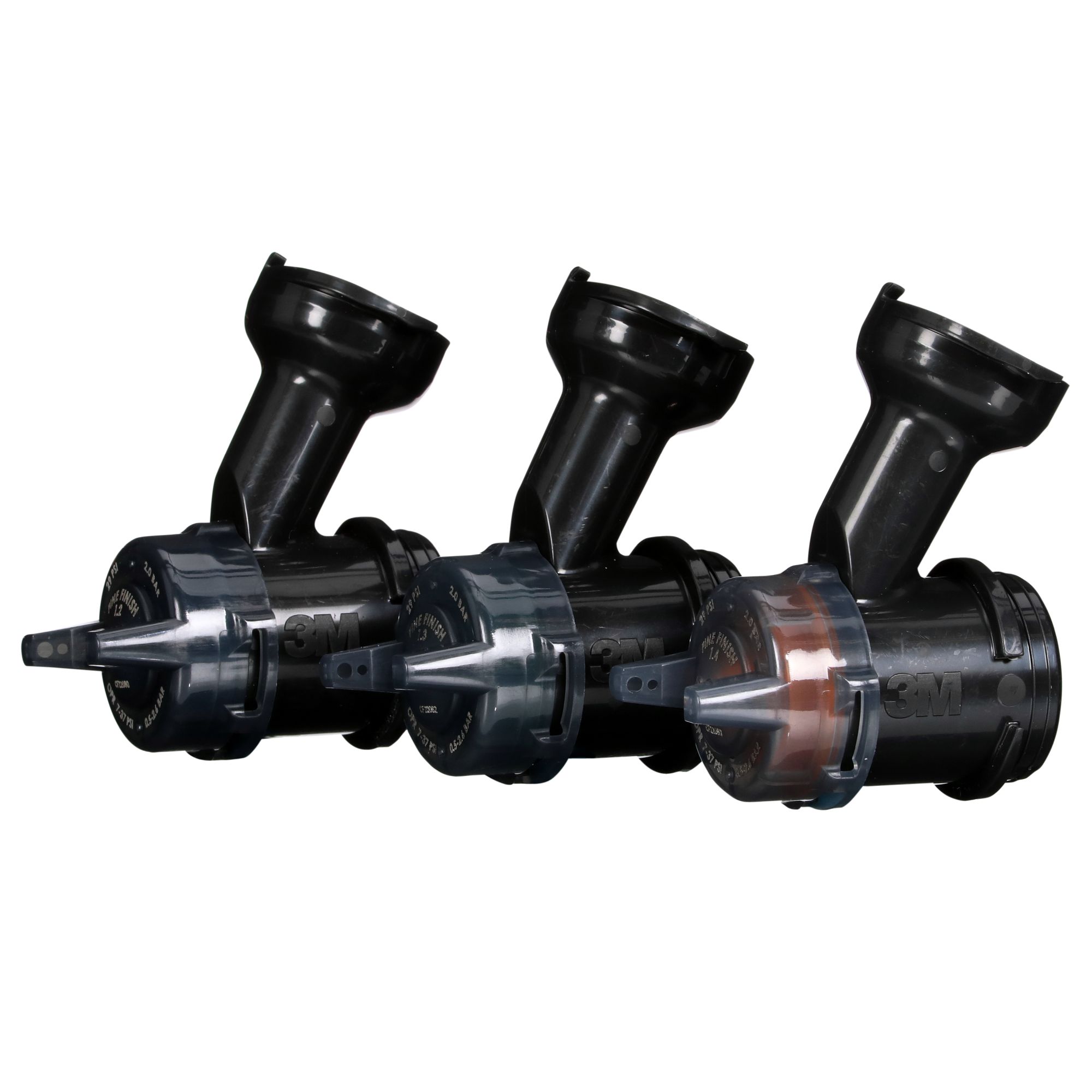 3M™ Kit de recarga de boquillas de acabado fino por gravedad de alto rendimiento, Laranja, 1.4, 26914