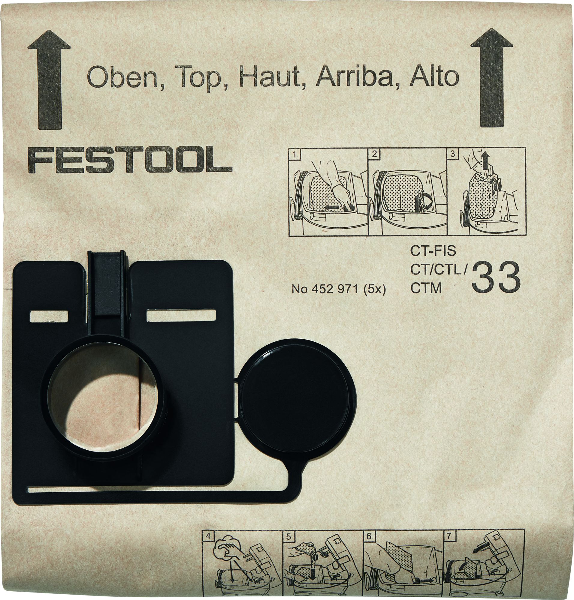 Festool Automotive Systems Bolsa filtrante, FIS-CT 33 5X, 202615