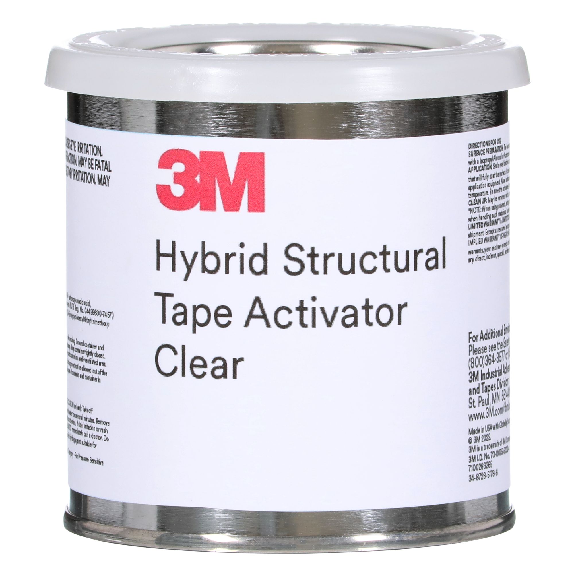 3M™ Activador de Cinta Estructural Híbrida, transparente, 1/2 pinta, 12 latas/caja