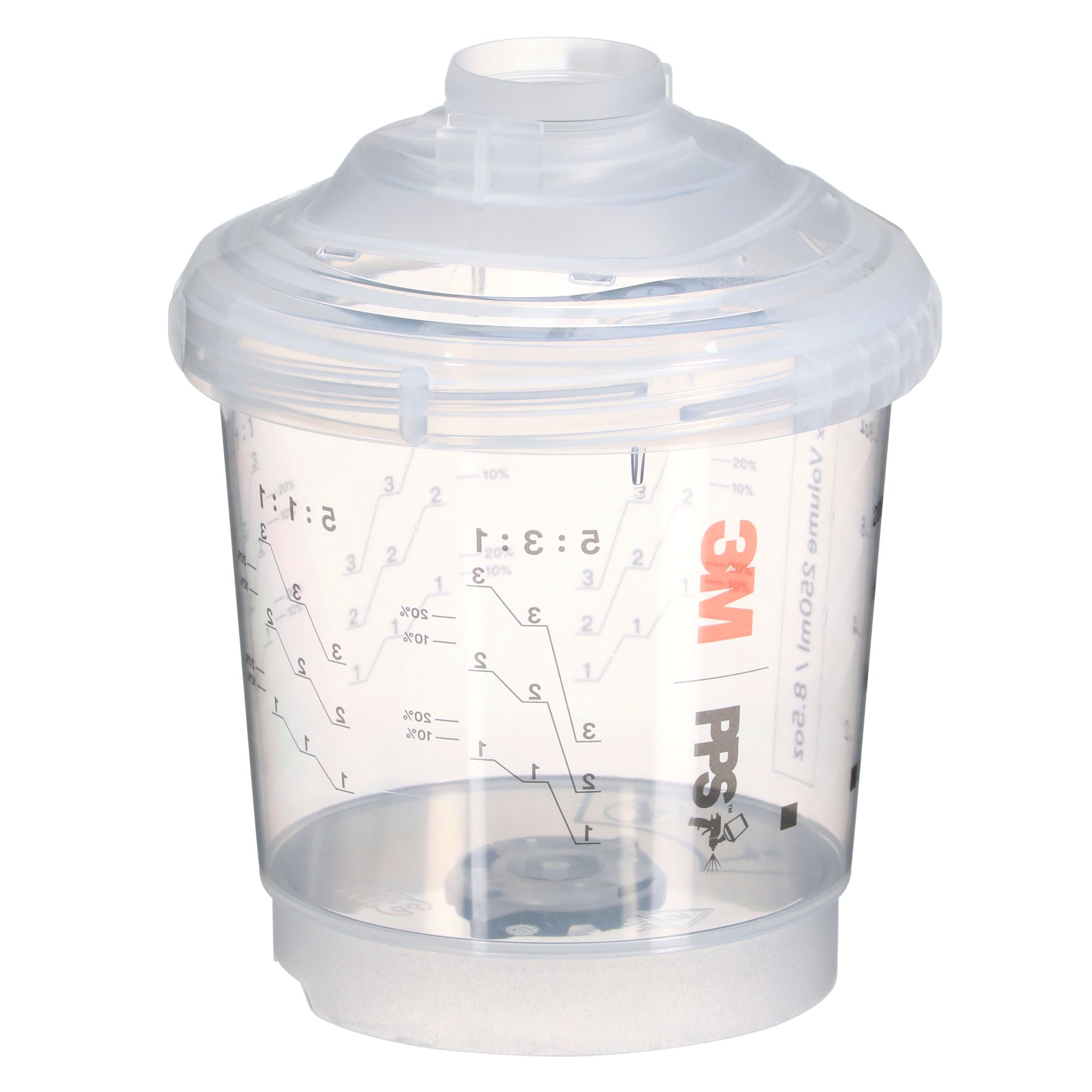 3M™ PPS™ Serie 2.0 Kit vaso ventilado, mini, 250 ml, 125 µm, 26161