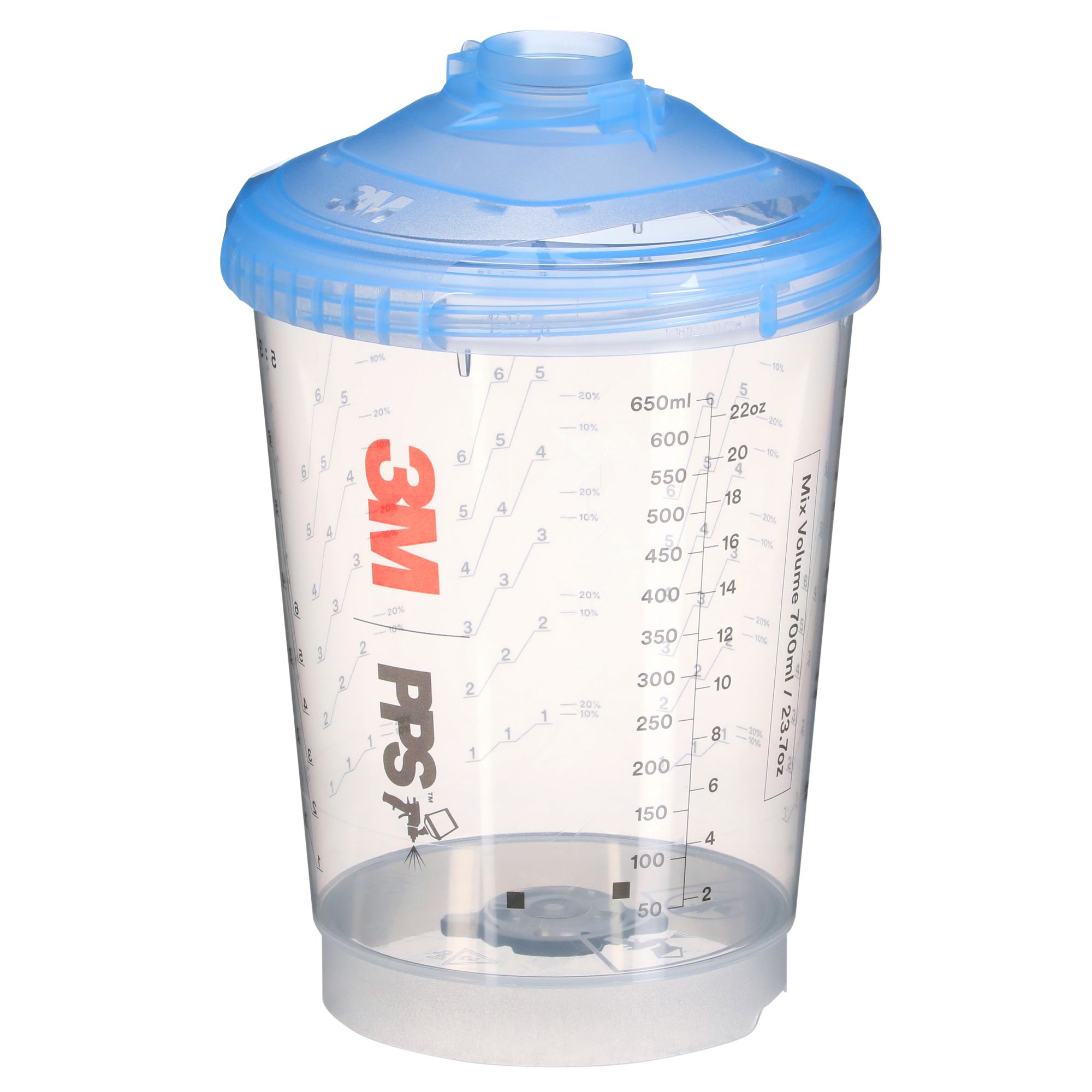 3M™ PPS™ Serie 2.0 Kit vaso ventilado, estándar, 700 ml, 125 µm, 26163