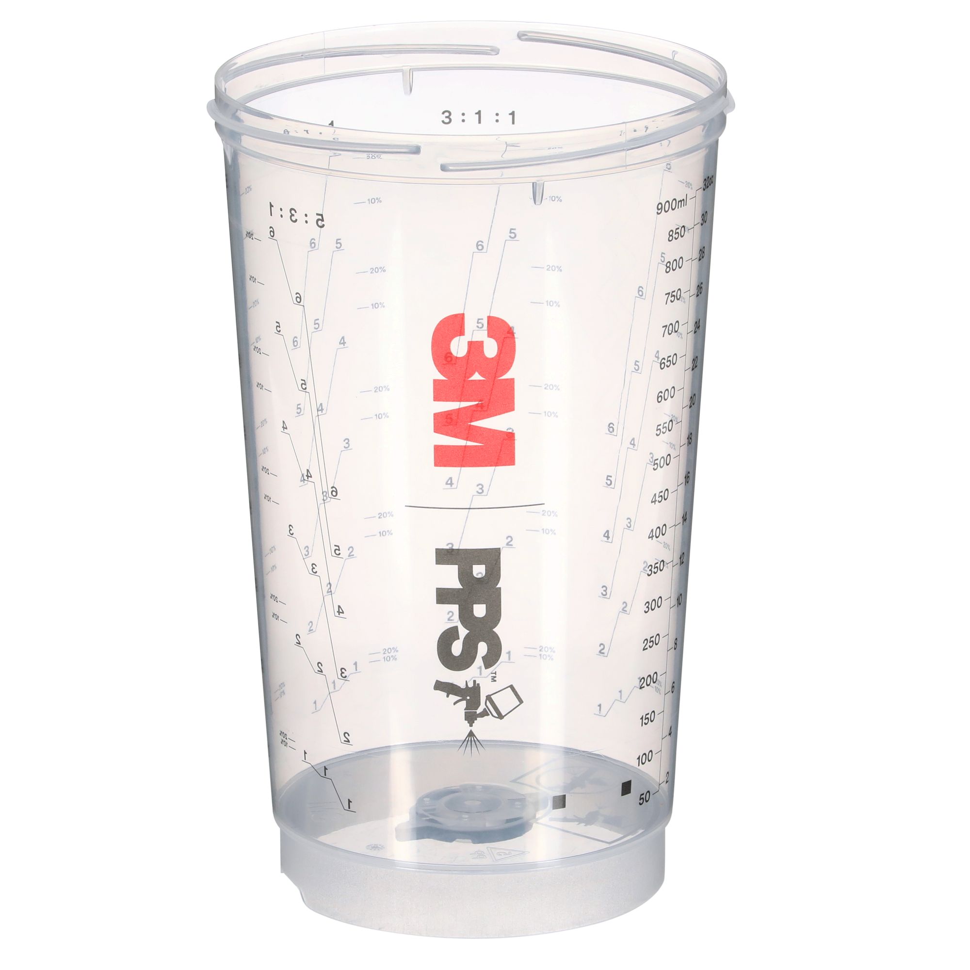 3M™ PPS™ Serie 2.0 Vaso ventilado, grande, 950 ml, 26364