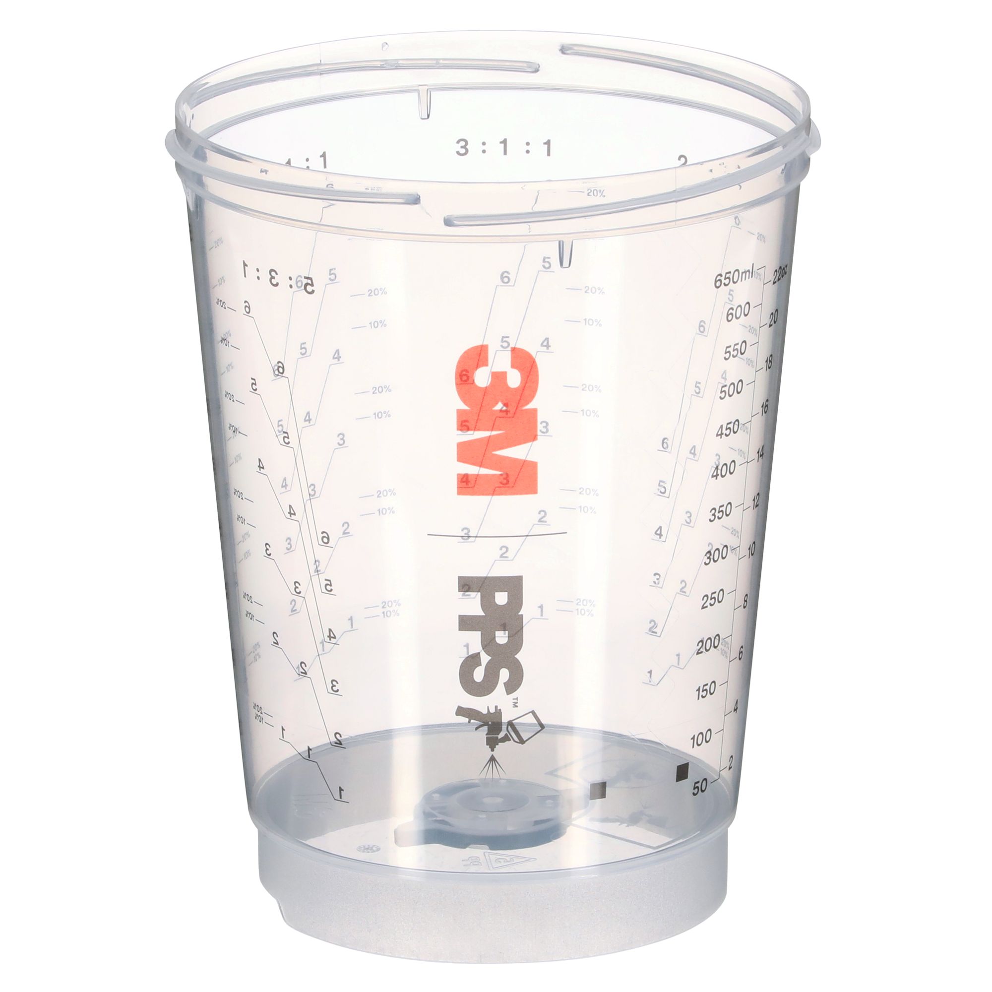 3M™ PPS™ Serie 2.0 Vaso ventilado, estándar, 700 ml, 26363