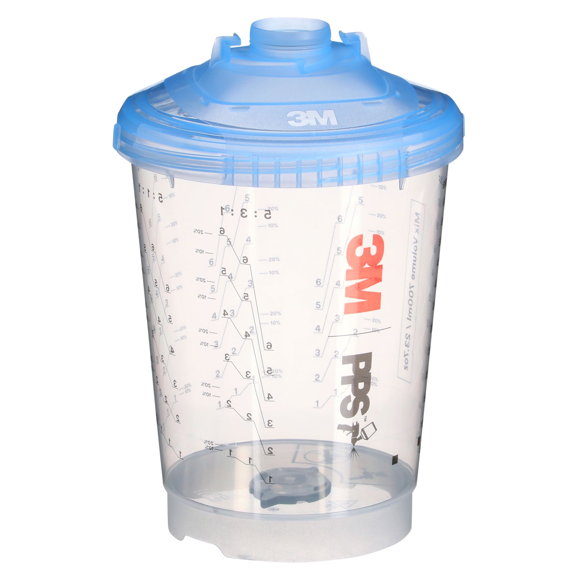 3M™ PPS™ Serie 2.0 Kit vaso ventilado, estándar, 700 ml, 125 µm, 26163