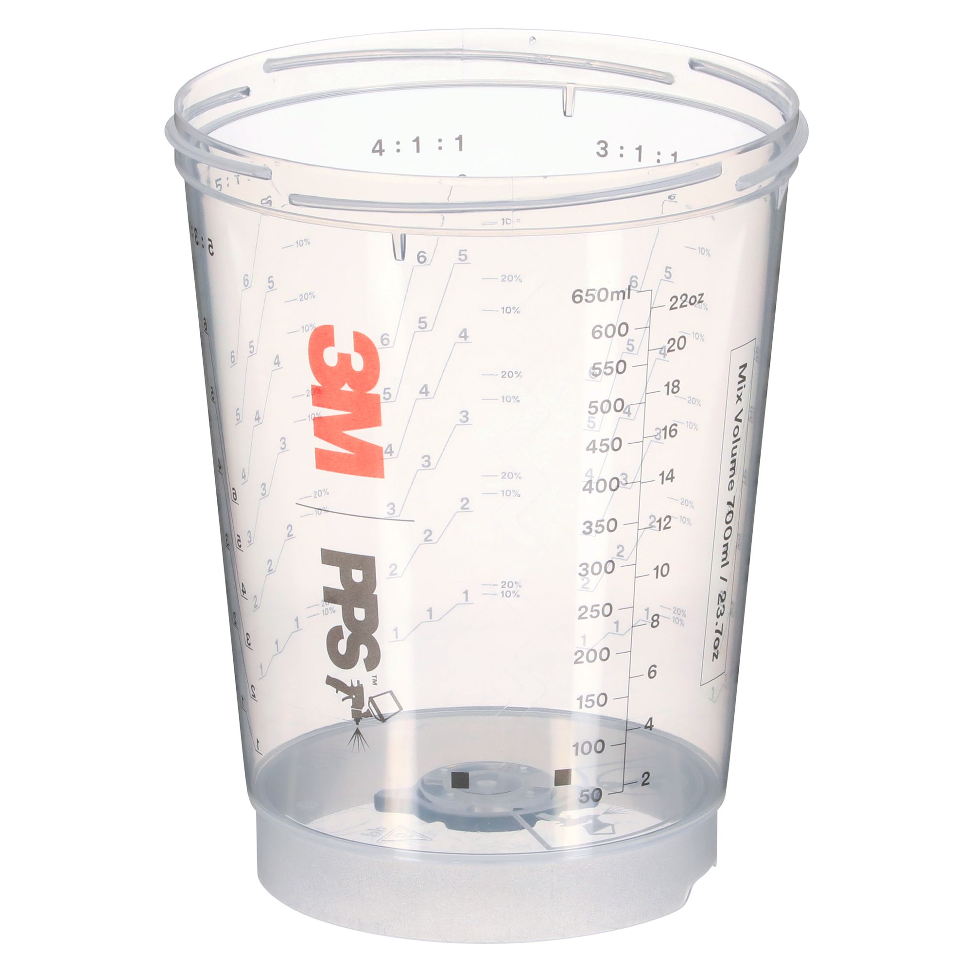 3M™ PPS™ Serie 2.0 Vaso ventilado, estándar, 700 ml, 26363