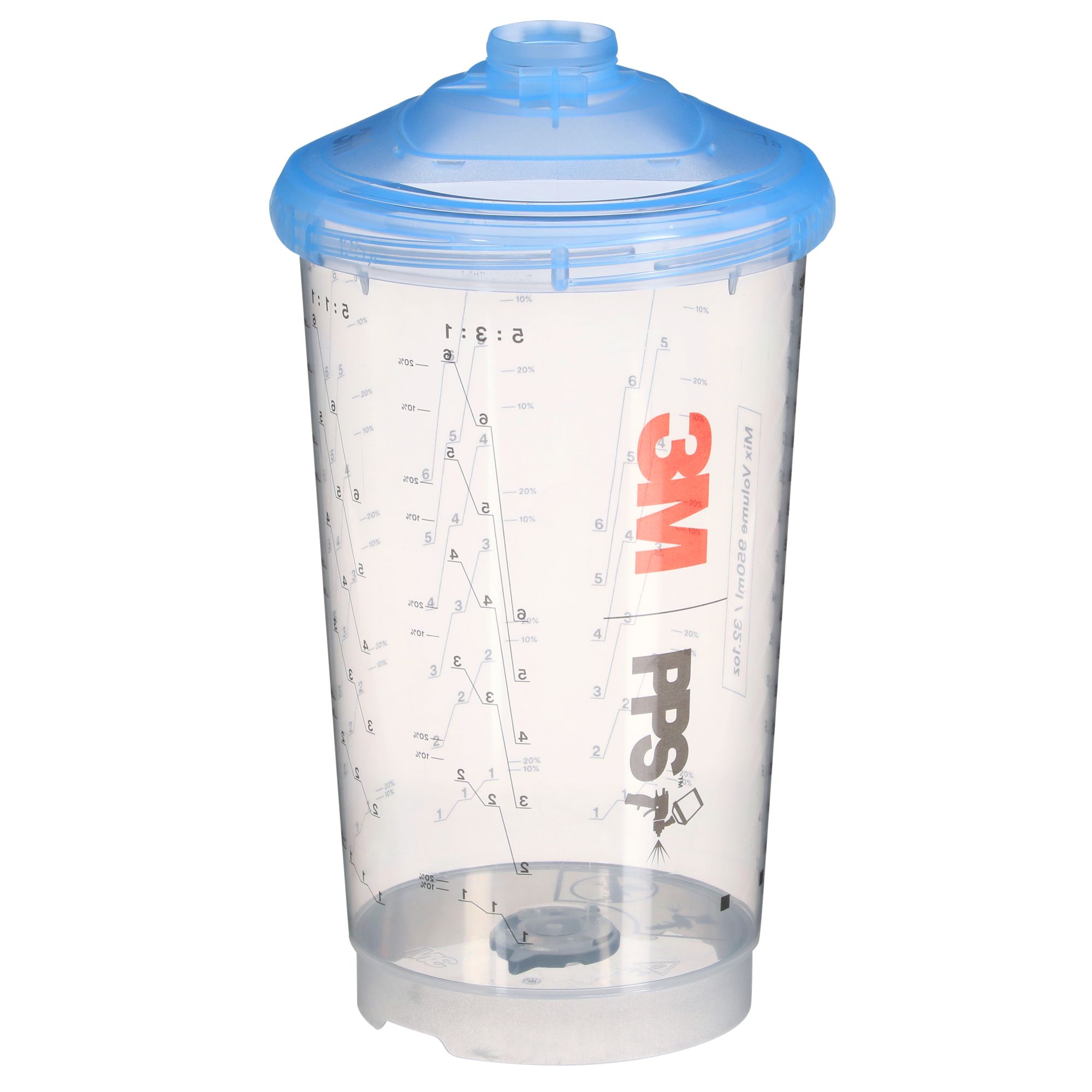3M™ PPS™ Serie 2.0 Kit vaso ventilado, grande, 950 ml, 125 µm, 26164