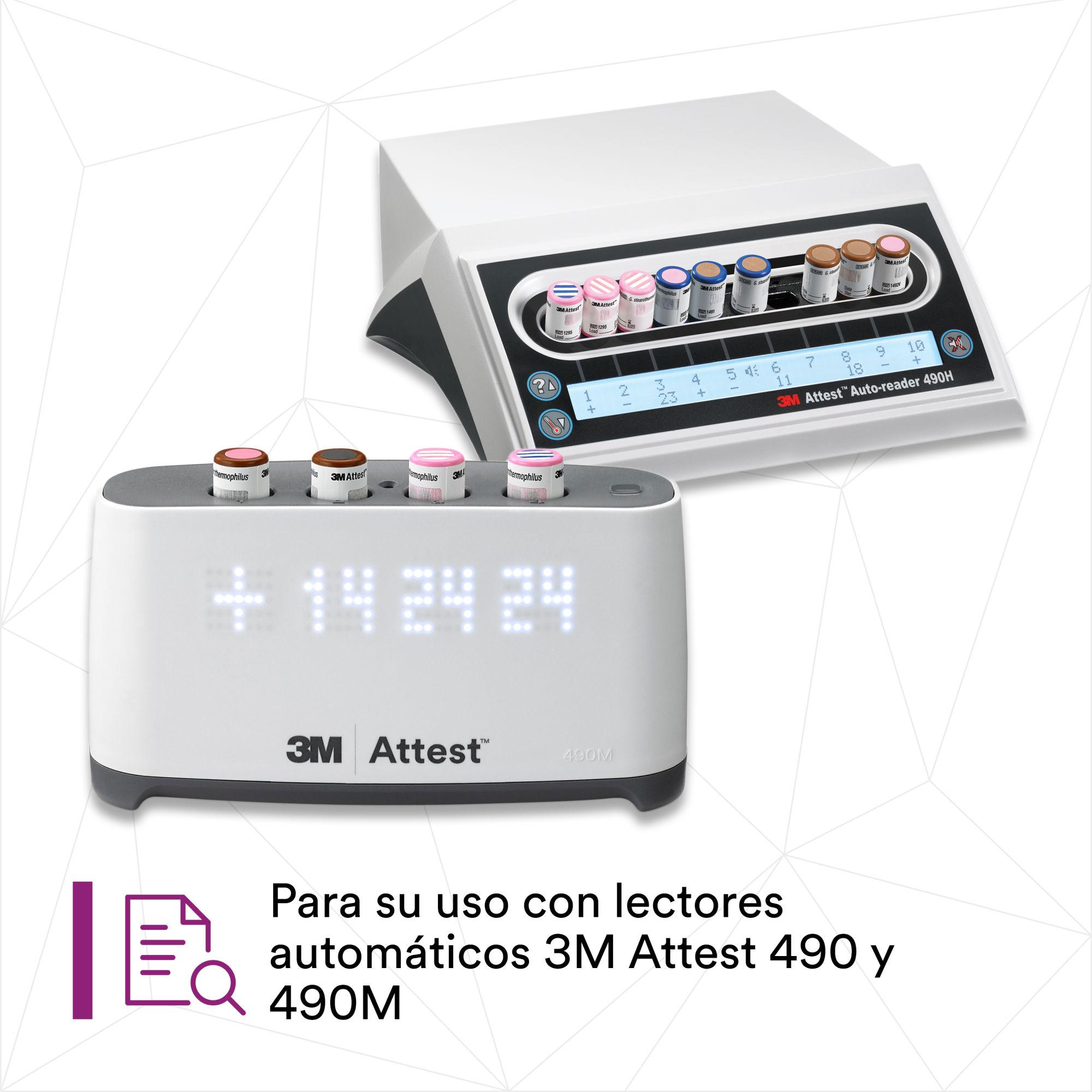 3M™ Attest™ 1295 Indicador Biológico para Vapor de Peróxido de Hidrógeno de Lectura Rápida (24minutos) 30 UN/BOLS 4 BOLS/EBJE