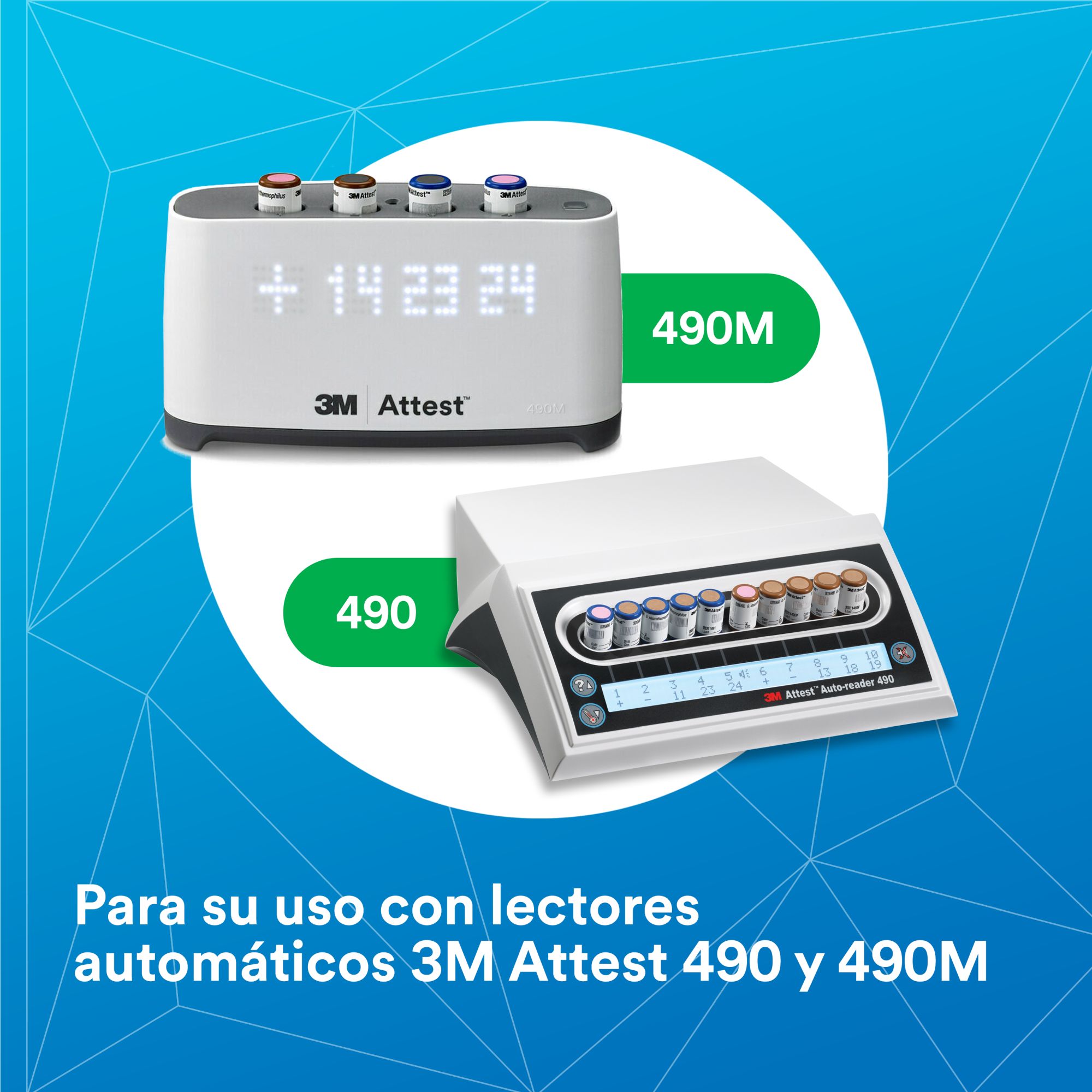 3M™ Attest™ 1492V Indicador Biológico de Lectura Súper Rápida y Paquete de Desafío para Vapor Resultado Súper Rápido en 1 Hora, 50 UN/CJA, 4 CJA/EBJE