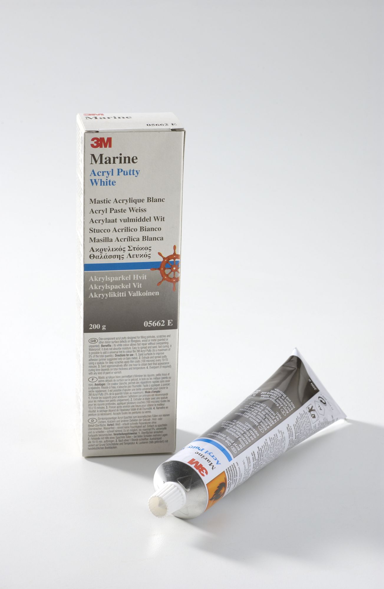 Masilla acrílica blanca para barcos 3M™, 200 ml, 05662A