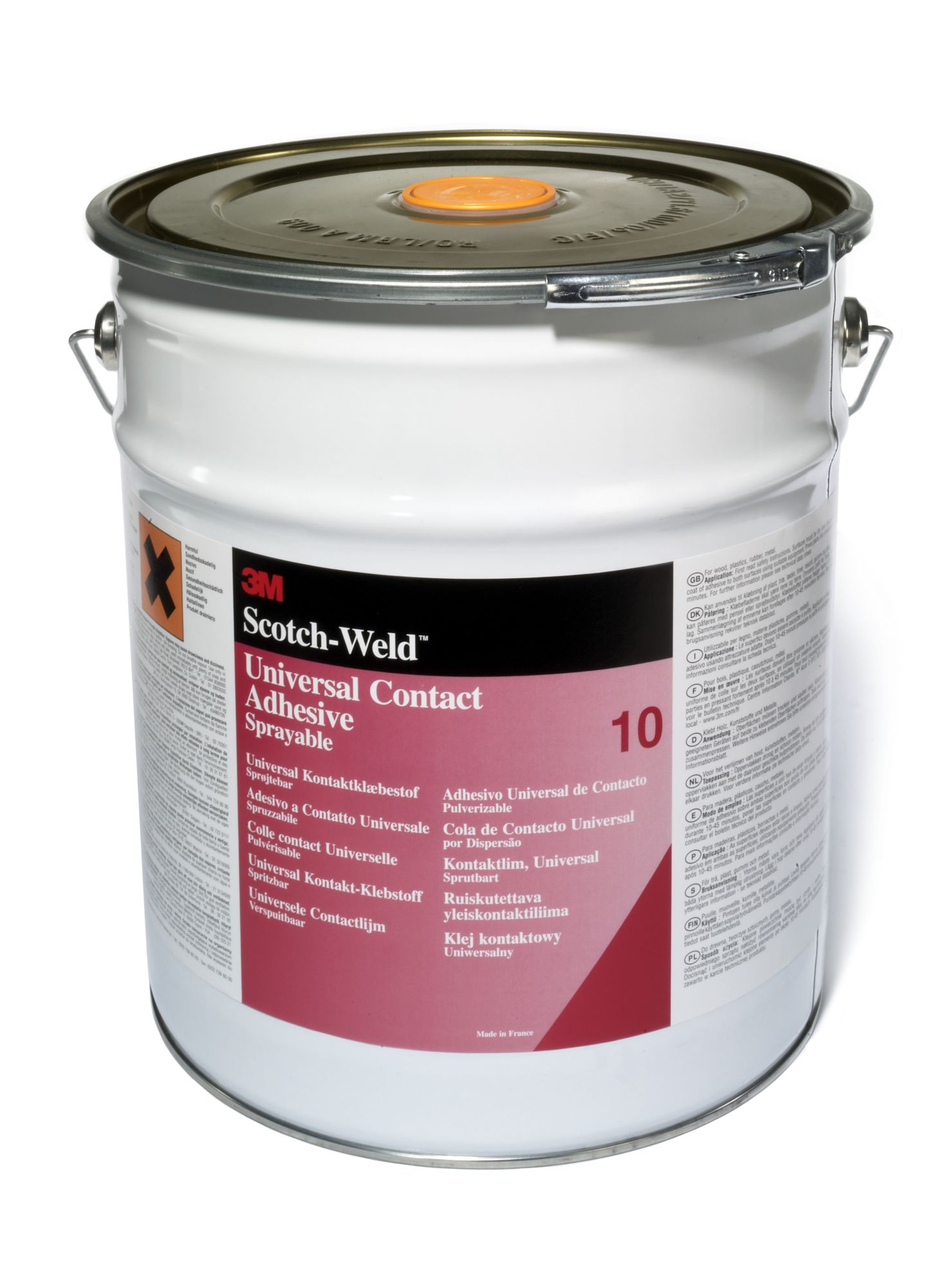3M™ Adhesivo de contacto de neopreno 10, Amarillo, 20 l