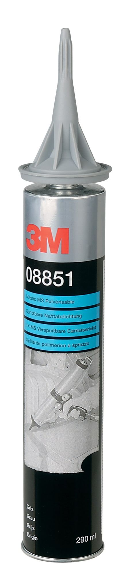 3M™ Sellador pulverizable MS, boquillas inc., gris, 290 ml, 08851