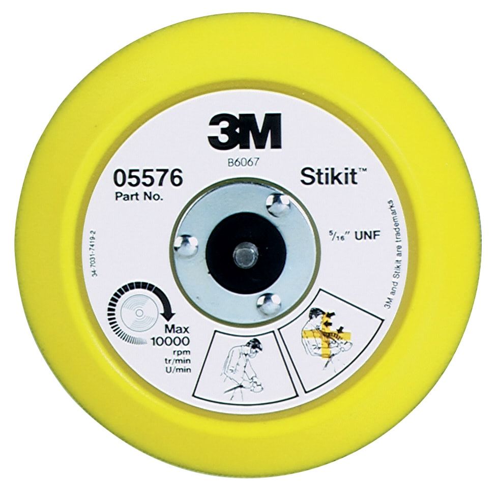 Plato 3M™ Stikit™, azul, 152,4 mm x 19,05 mm, 7,93-609,6 exterior, 05576